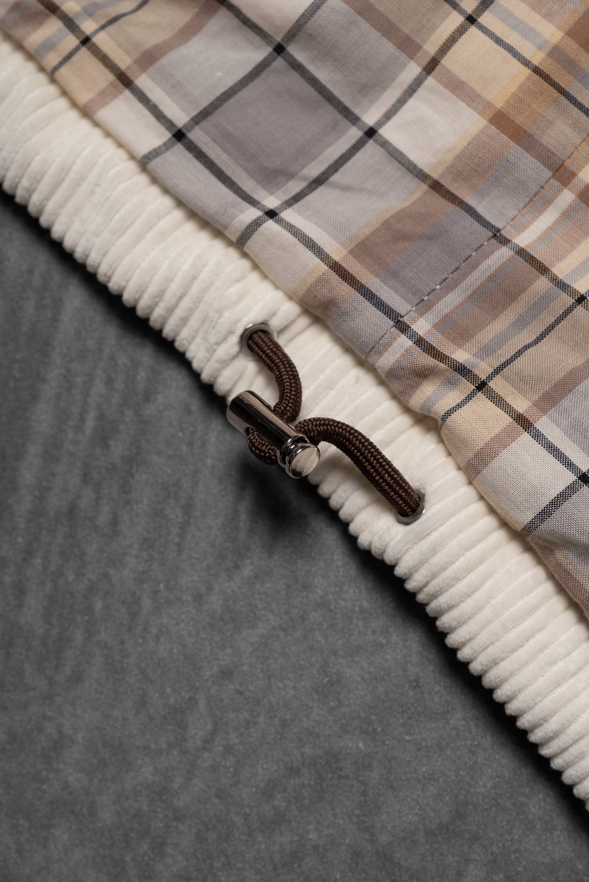 Beige Cotton Corduroy Gilet