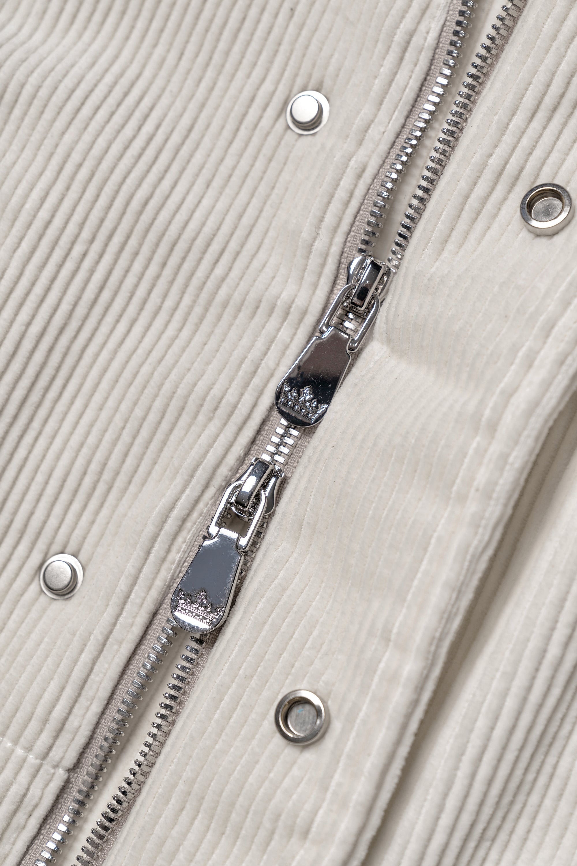 Beige Cotton Corduroy Gilet