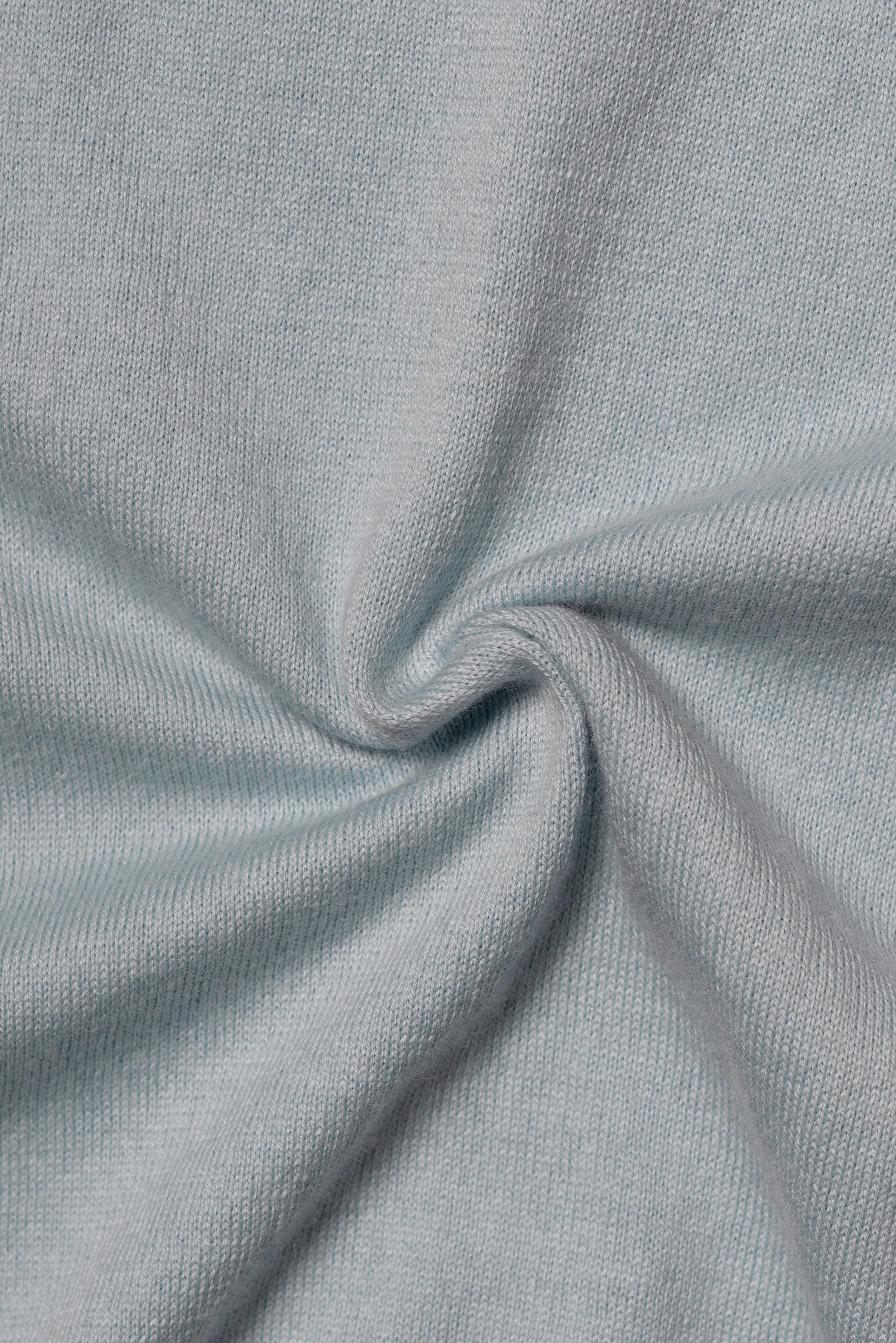 Sky Blue Mock Neck Jumper