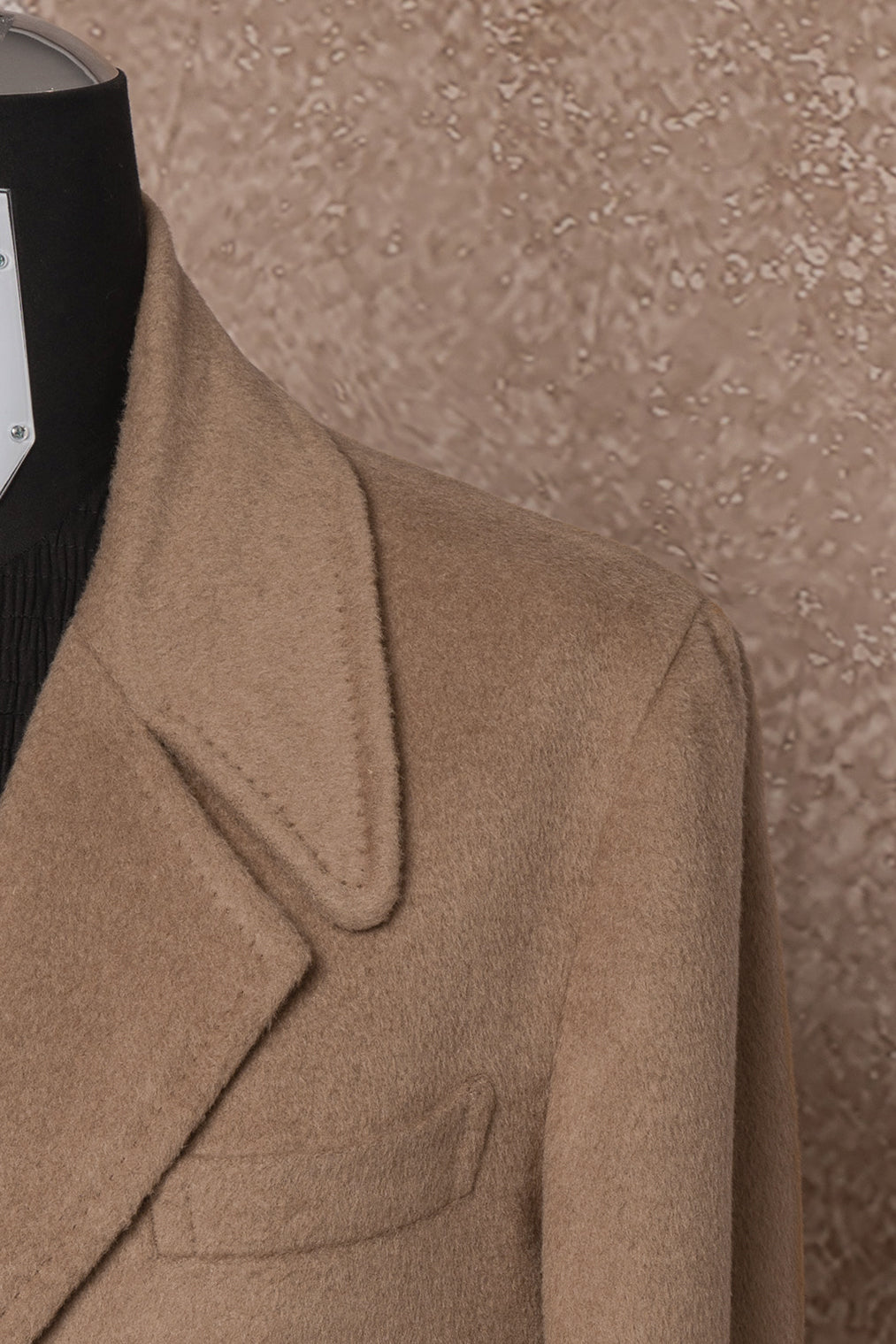 Light Brown Camel Hair Polo Coat