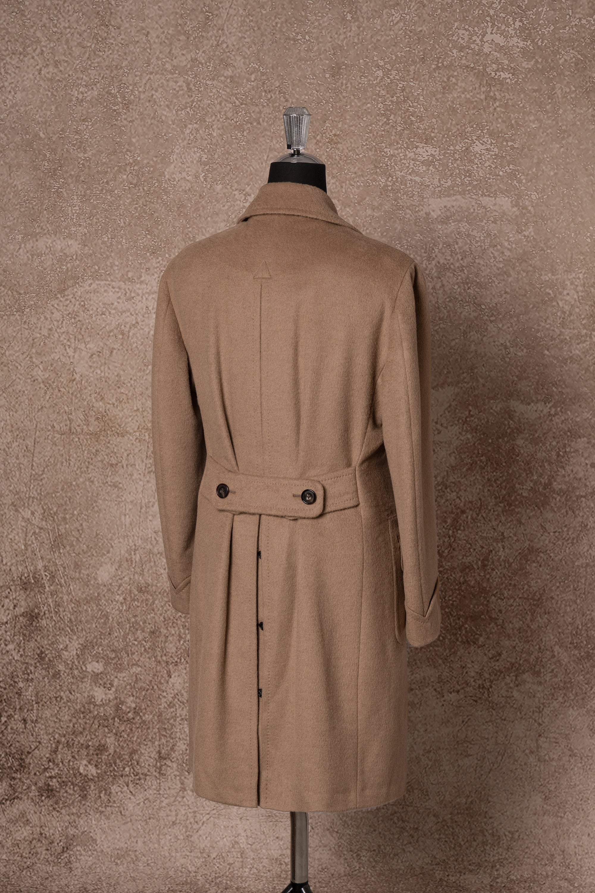 Light Brown Camel Hair Polo Coat