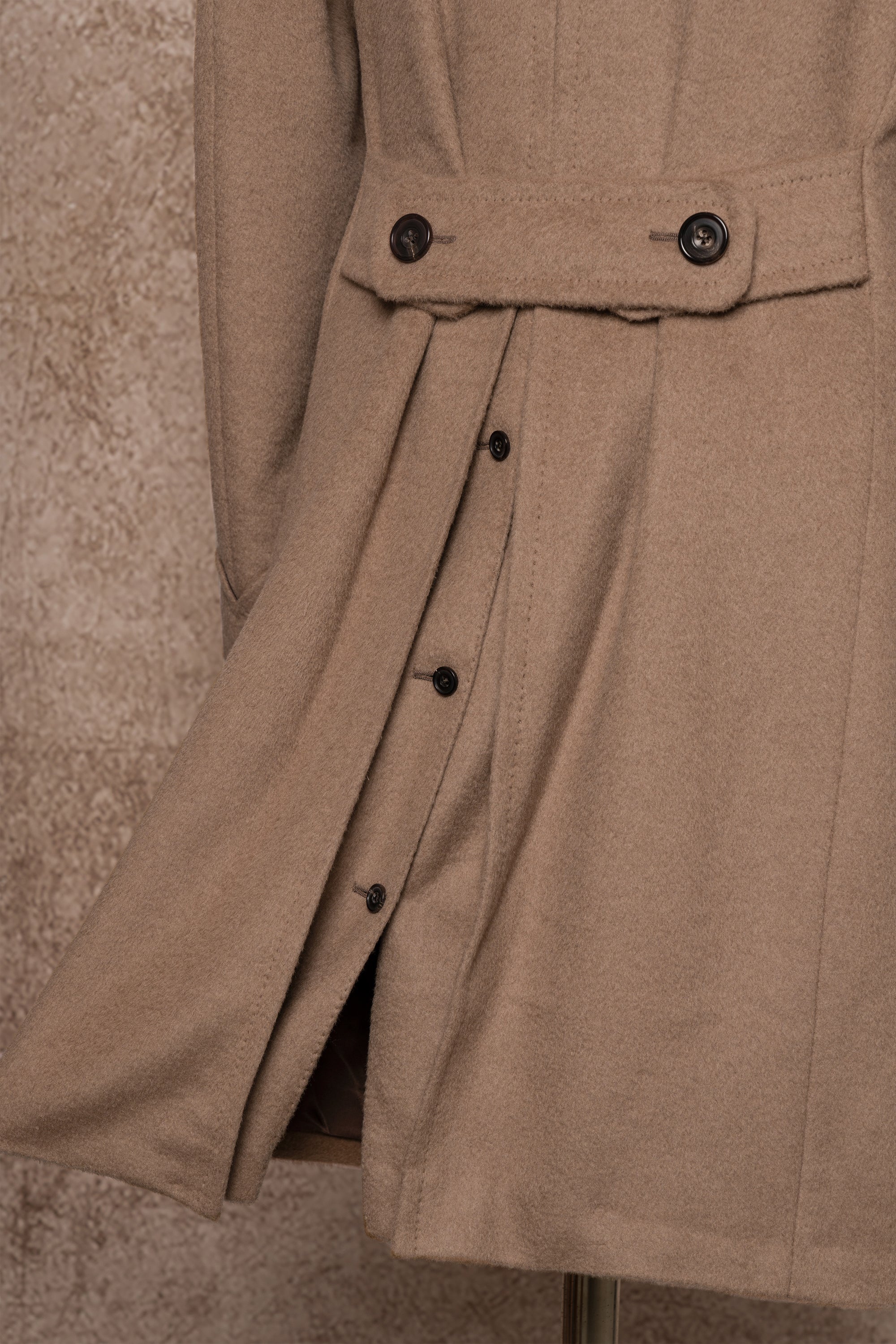 Light Brown Camel Hair Polo Coat