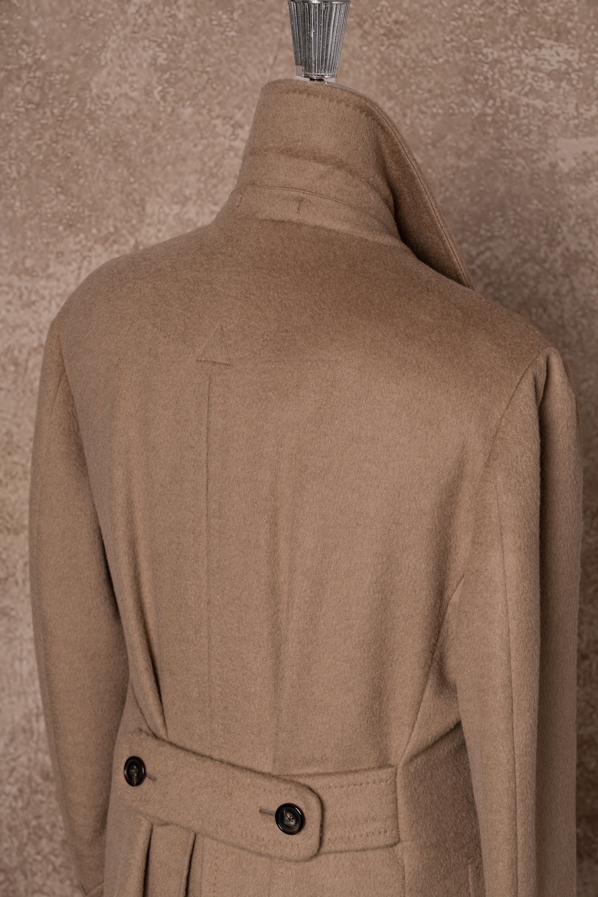 Light Brown Camel Hair Polo Coat