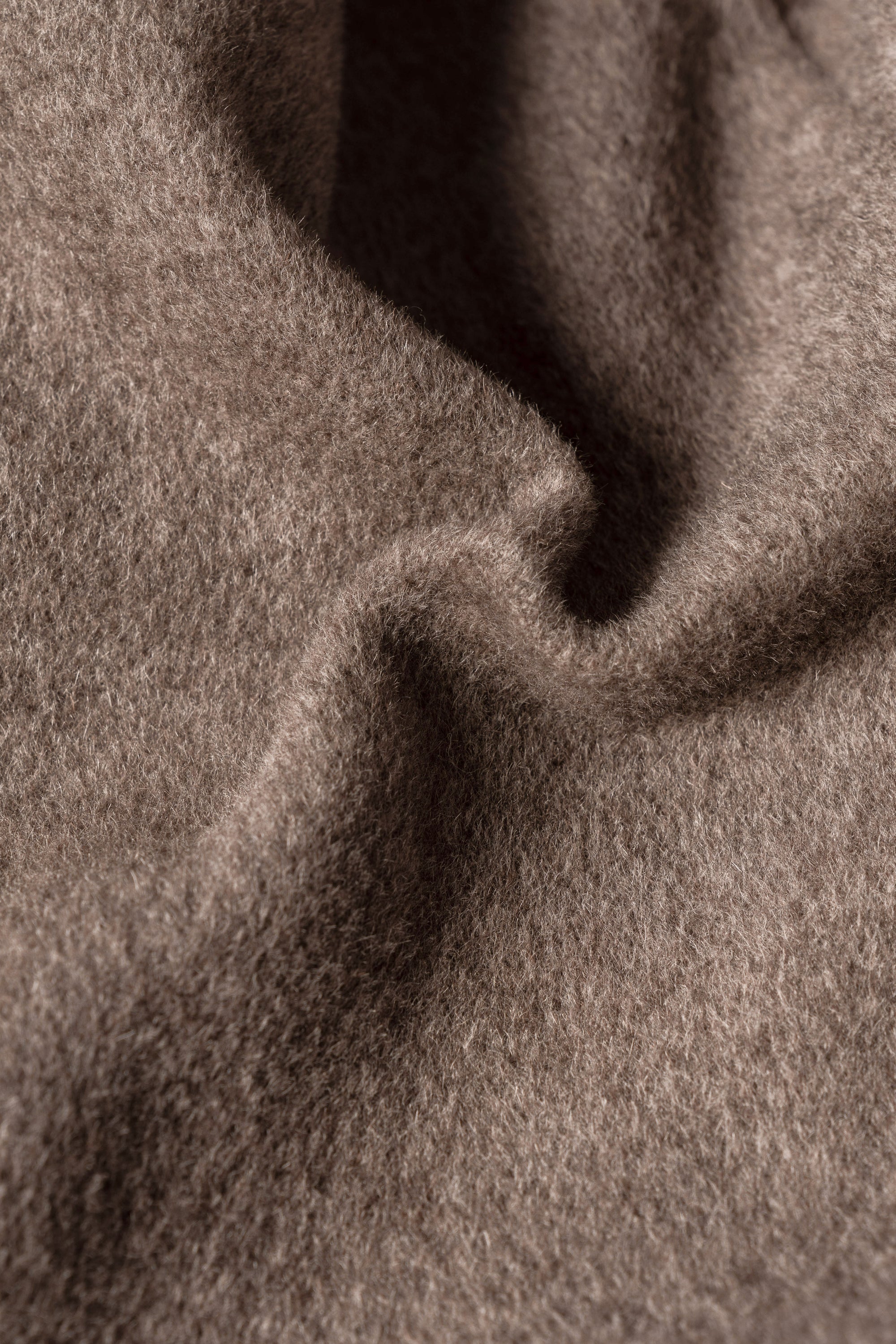 Taupe Wool Polo Coat