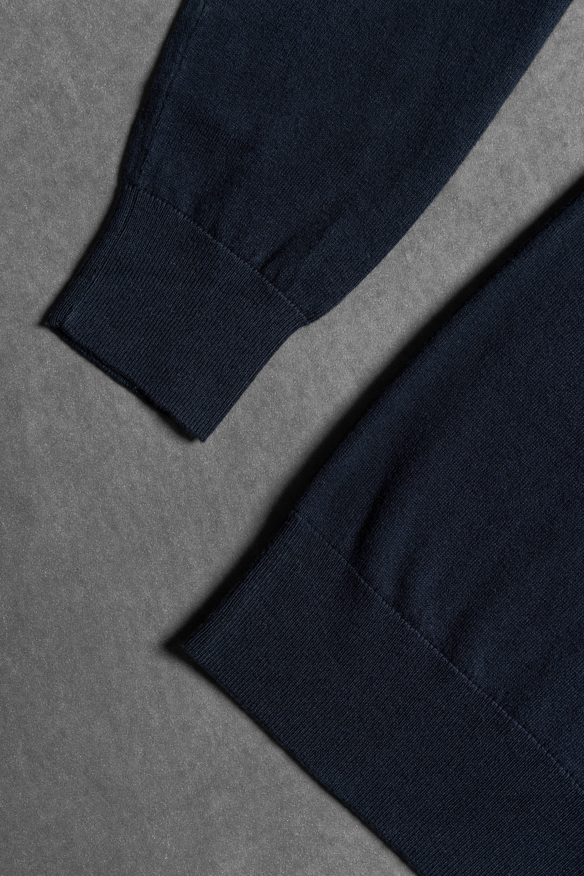 Navy Roll Neck Jumper