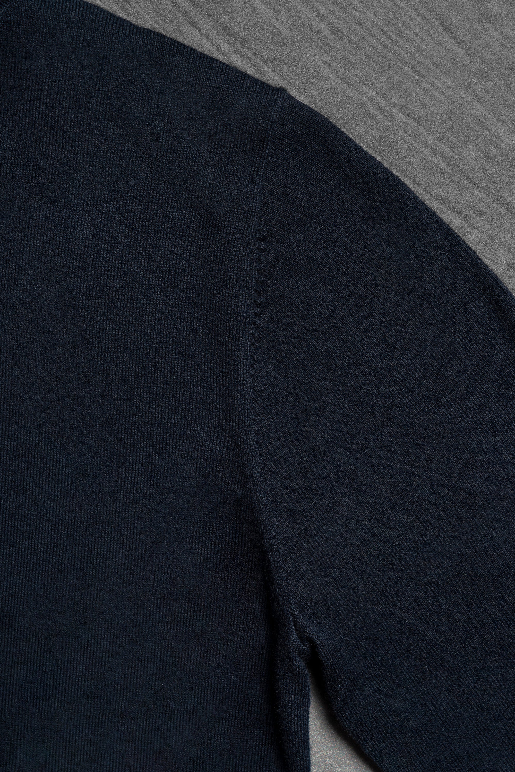 Navy Roll Neck Jumper