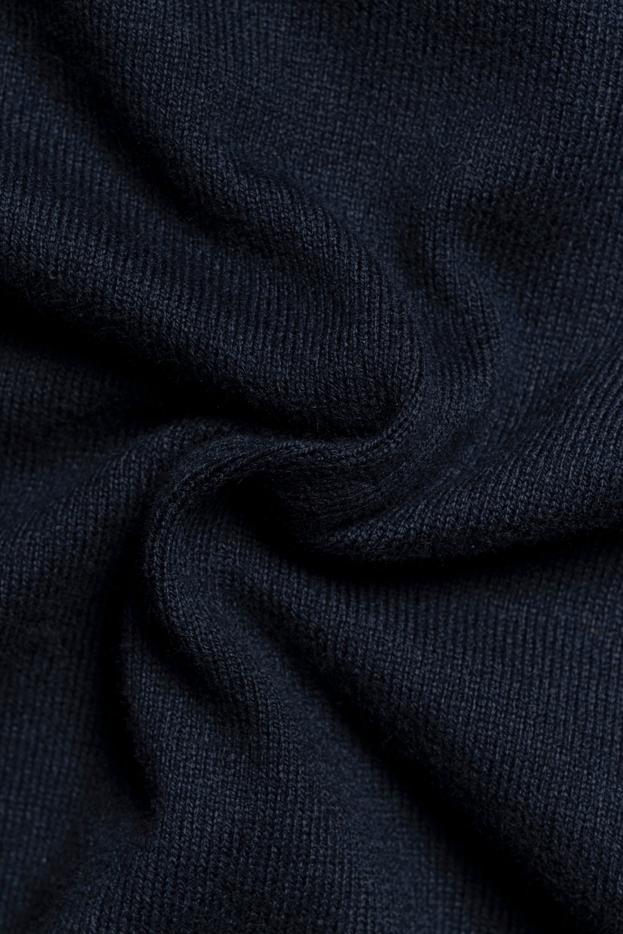 Navy Roll Neck Jumper