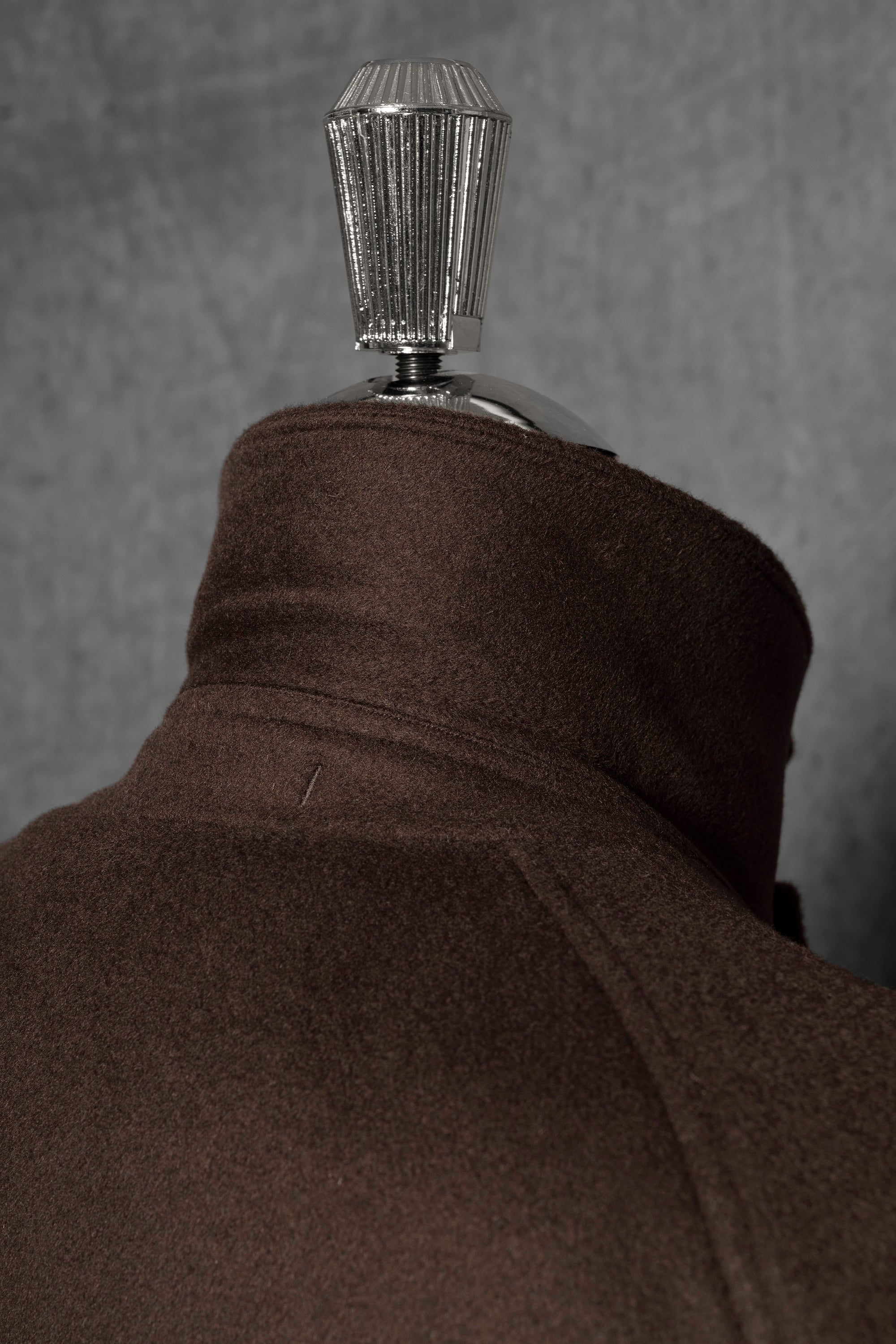 MTO Chocolate Wool Balmacaan Coat