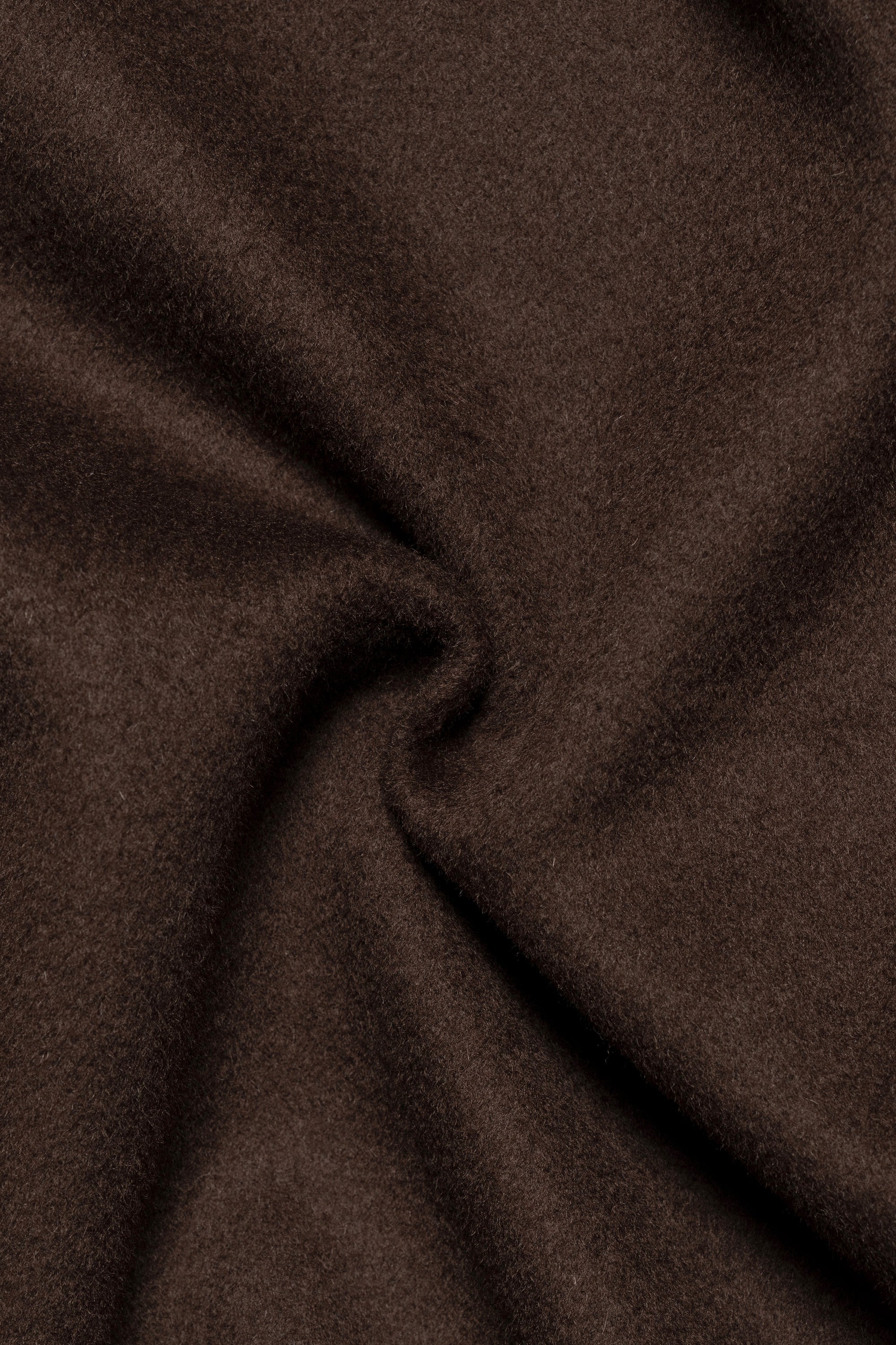 MTO Chocolate Wool Balmacaan Coat