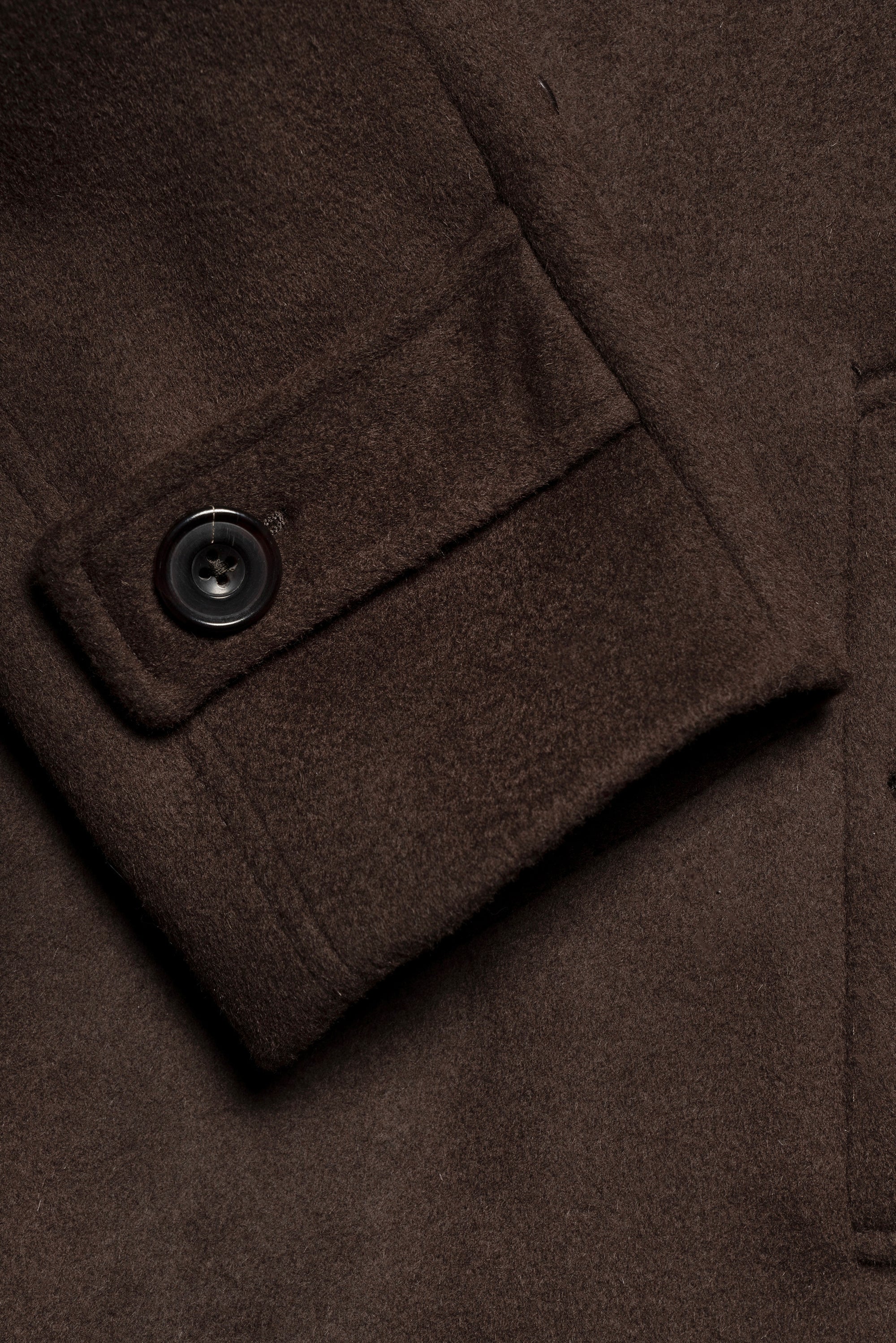 MTO Chocolate Wool Balmacaan Coat