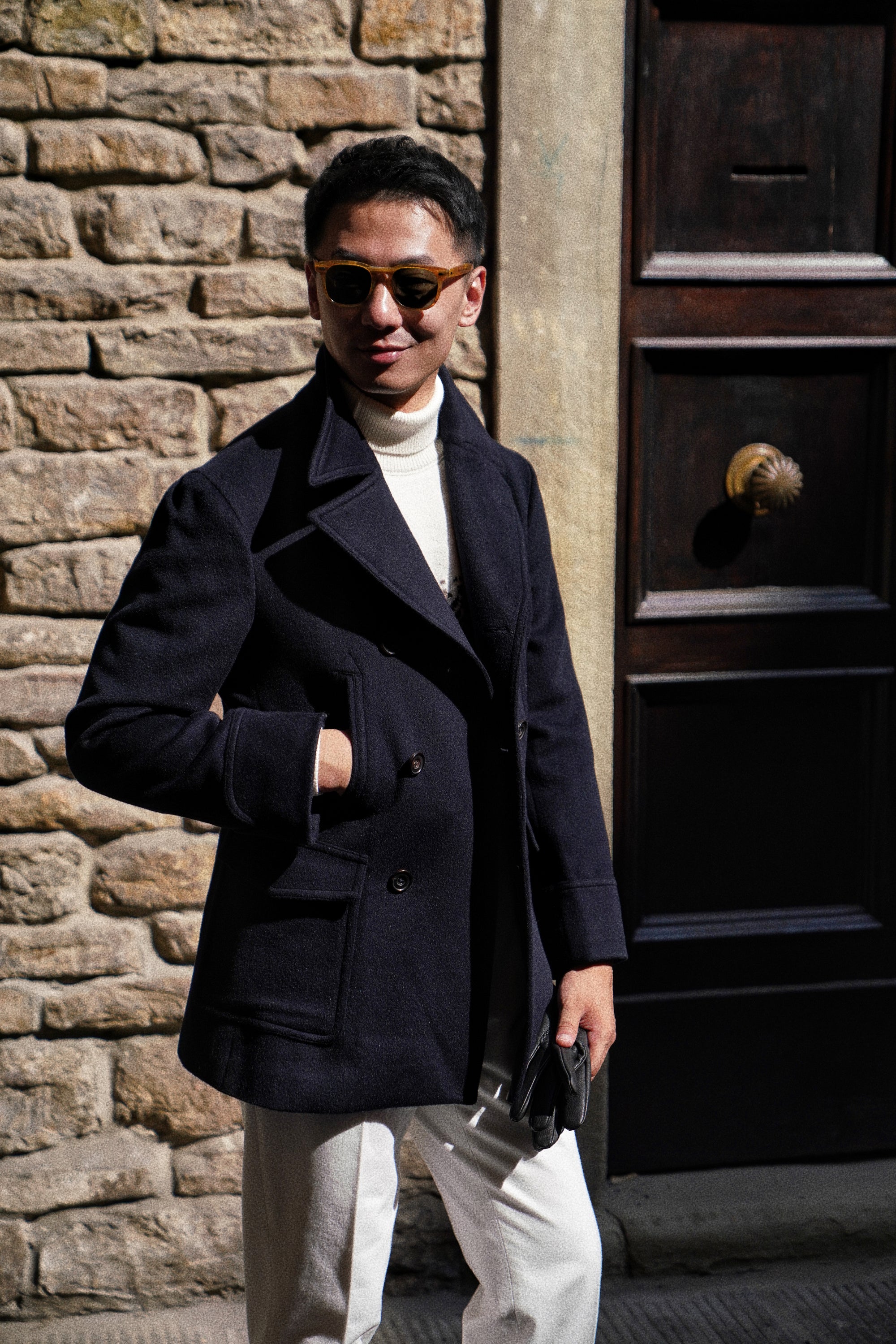 MTO Navy Wool Peacoat