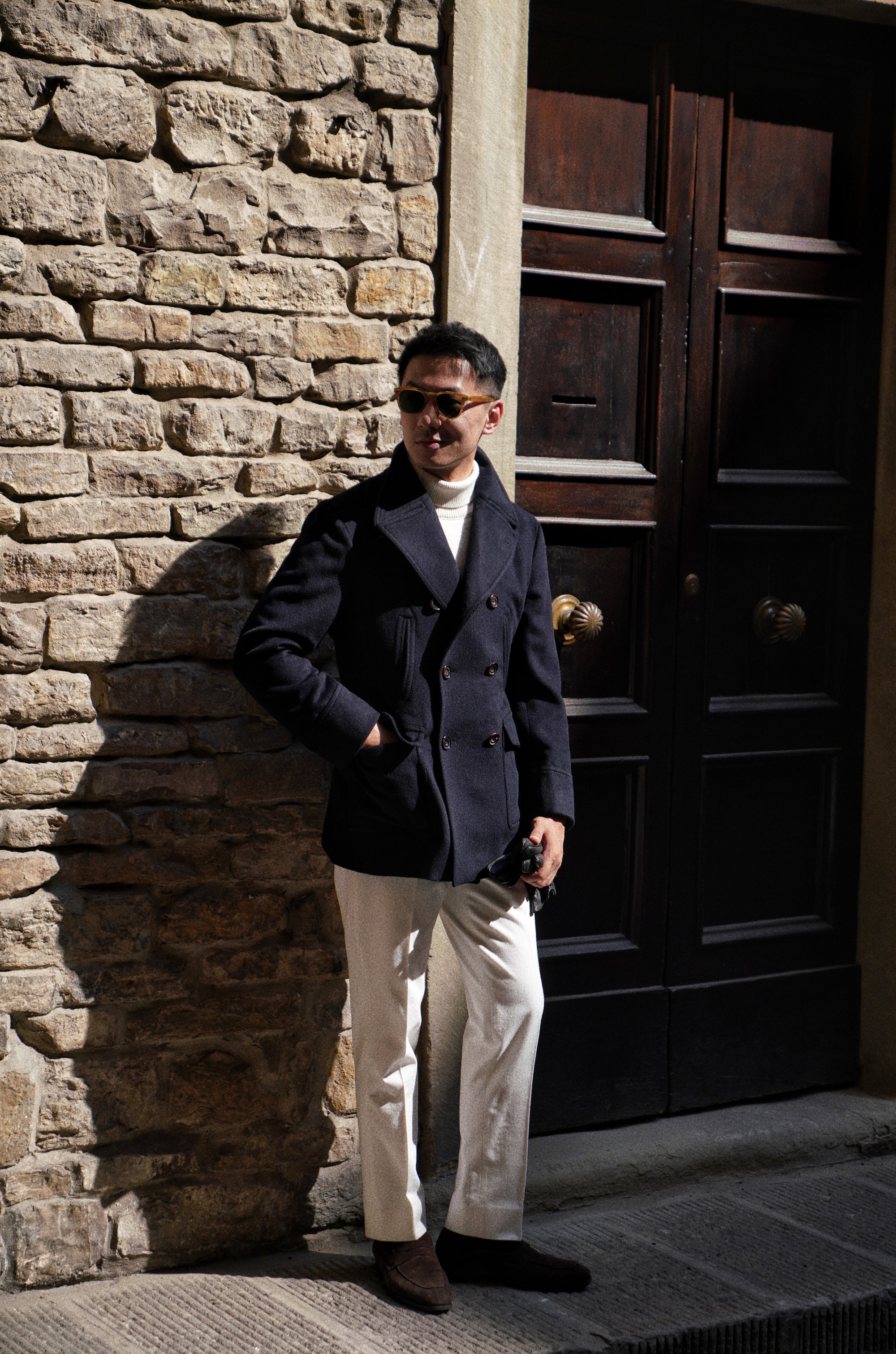 MTO Navy Wool Peacoat