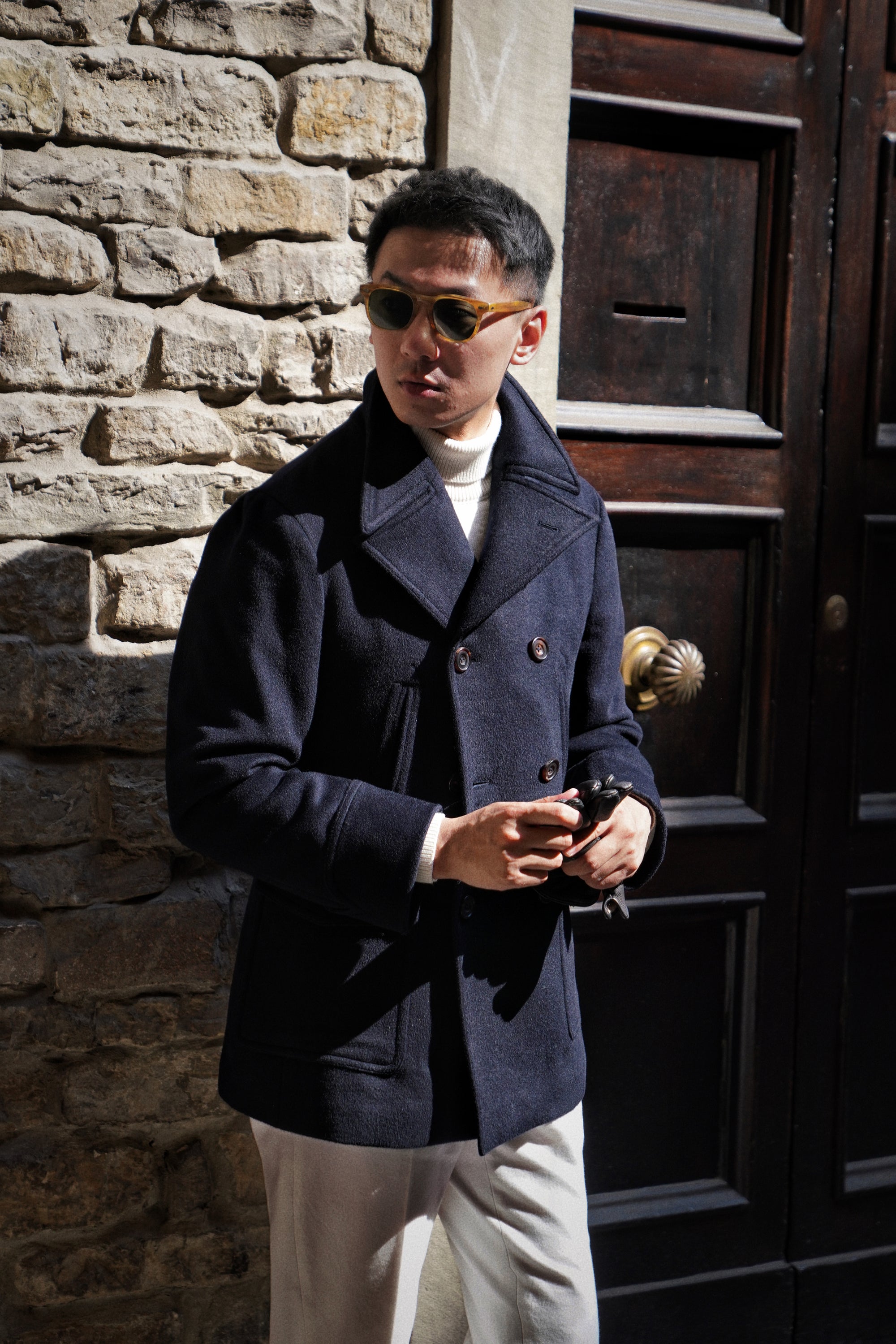 MTO Navy Wool Peacoat