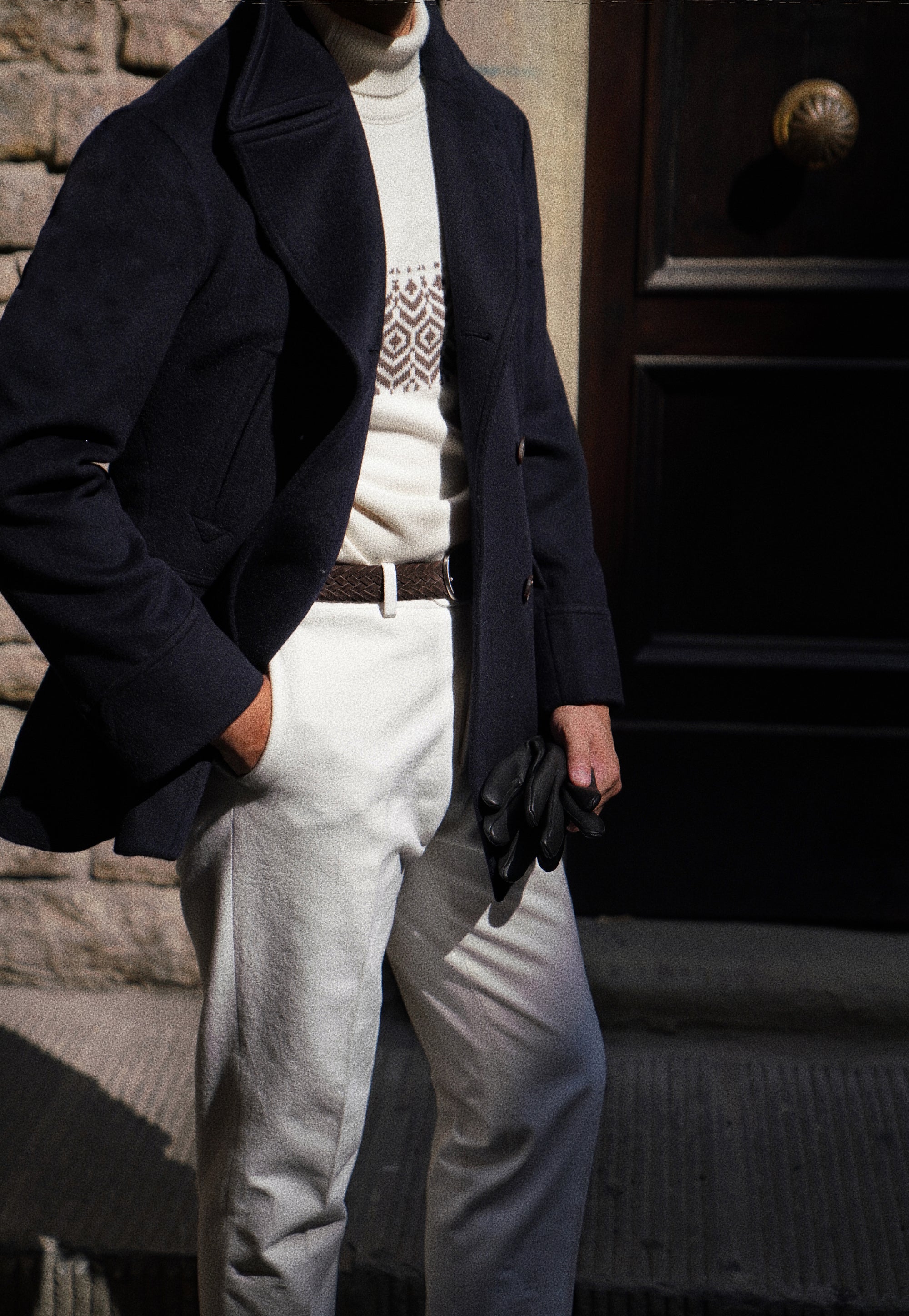 MTO Navy Wool Peacoat