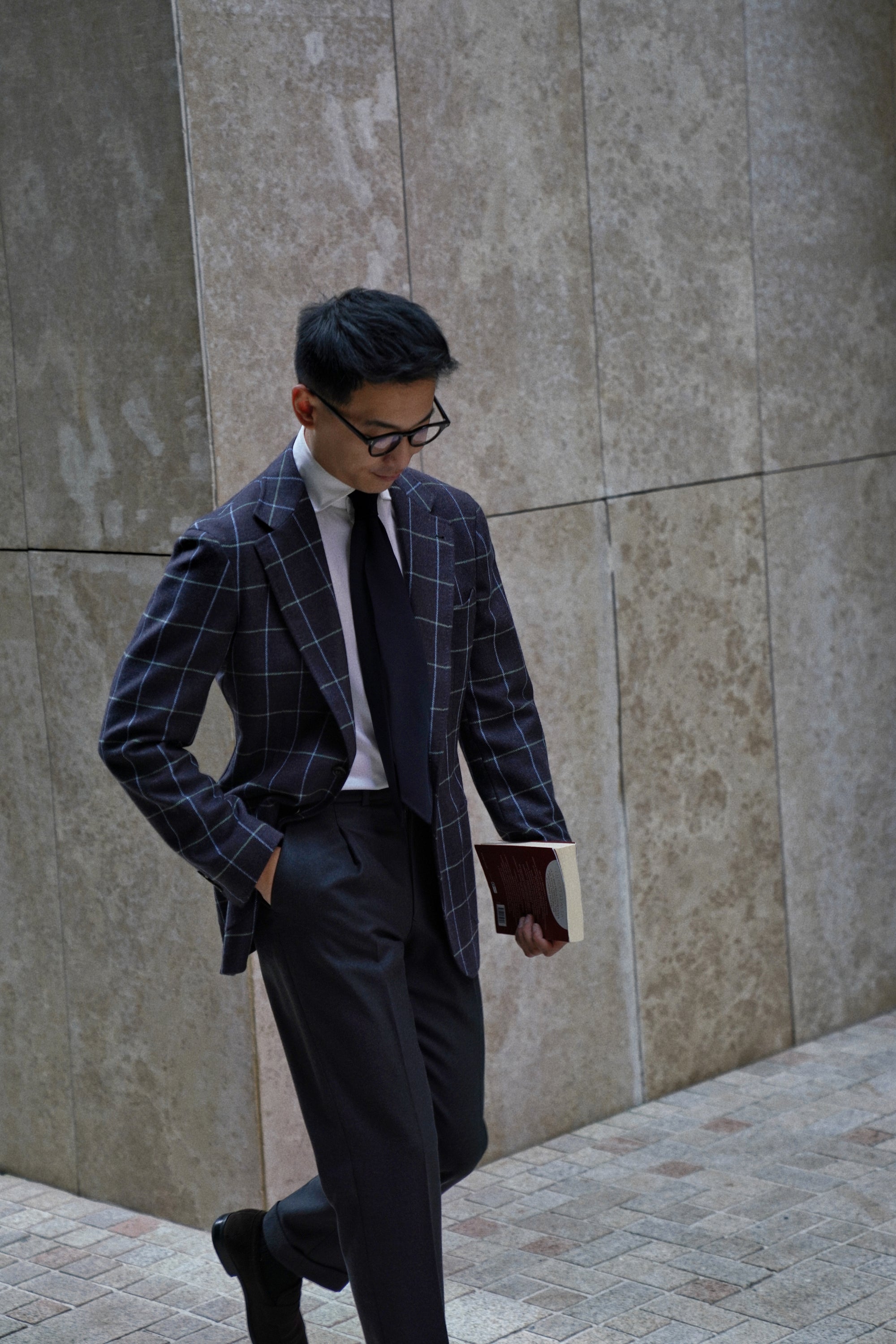 Lavender Grey Windowpane Jacket #42
