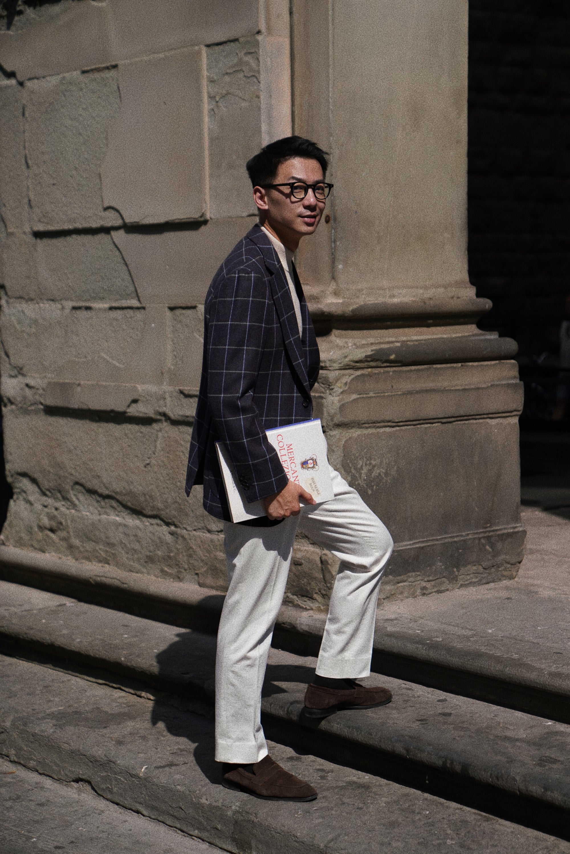 Lavender Grey Windowpane Jacket #42