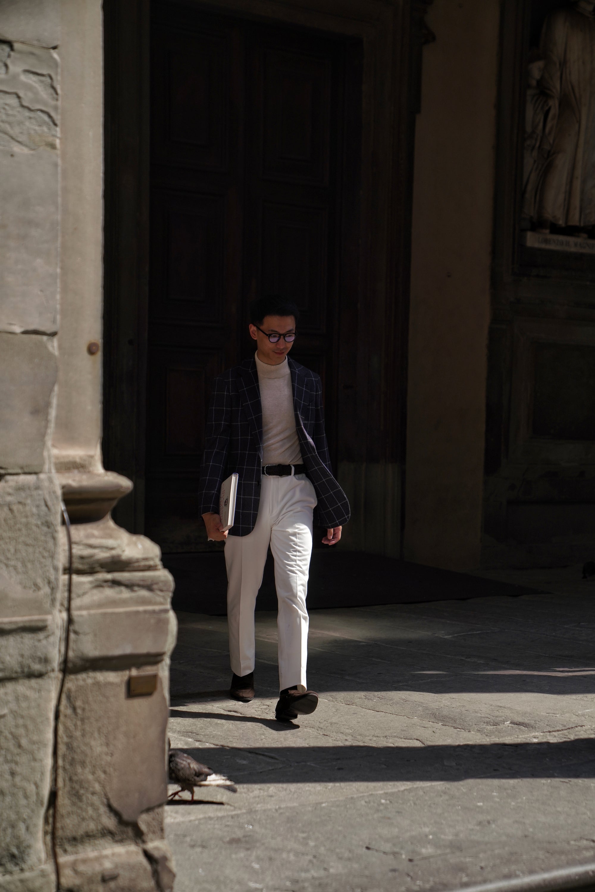 Lavender Grey Windowpane Jacket #42