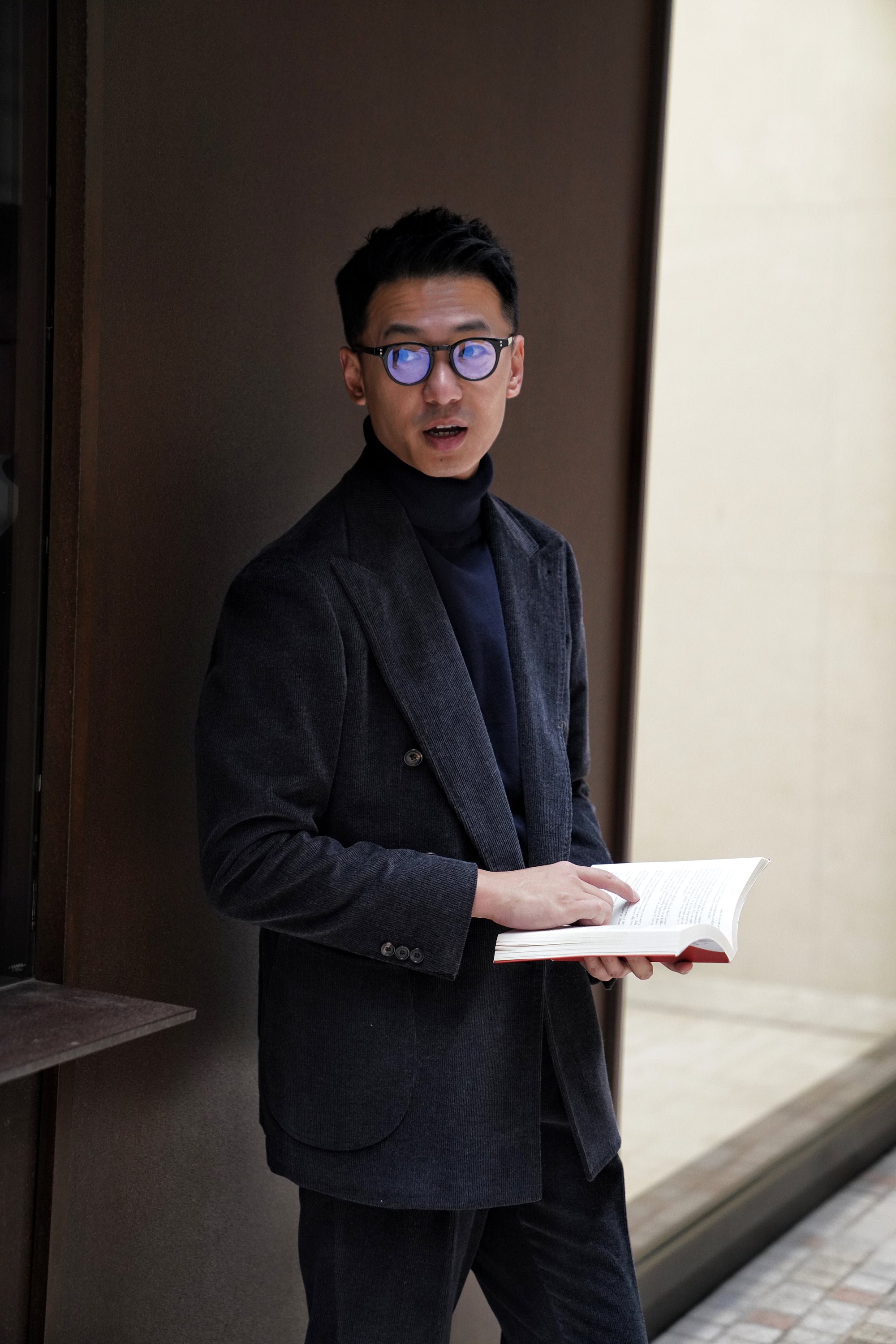 MTO Charcoal Corduroy Suit #60
