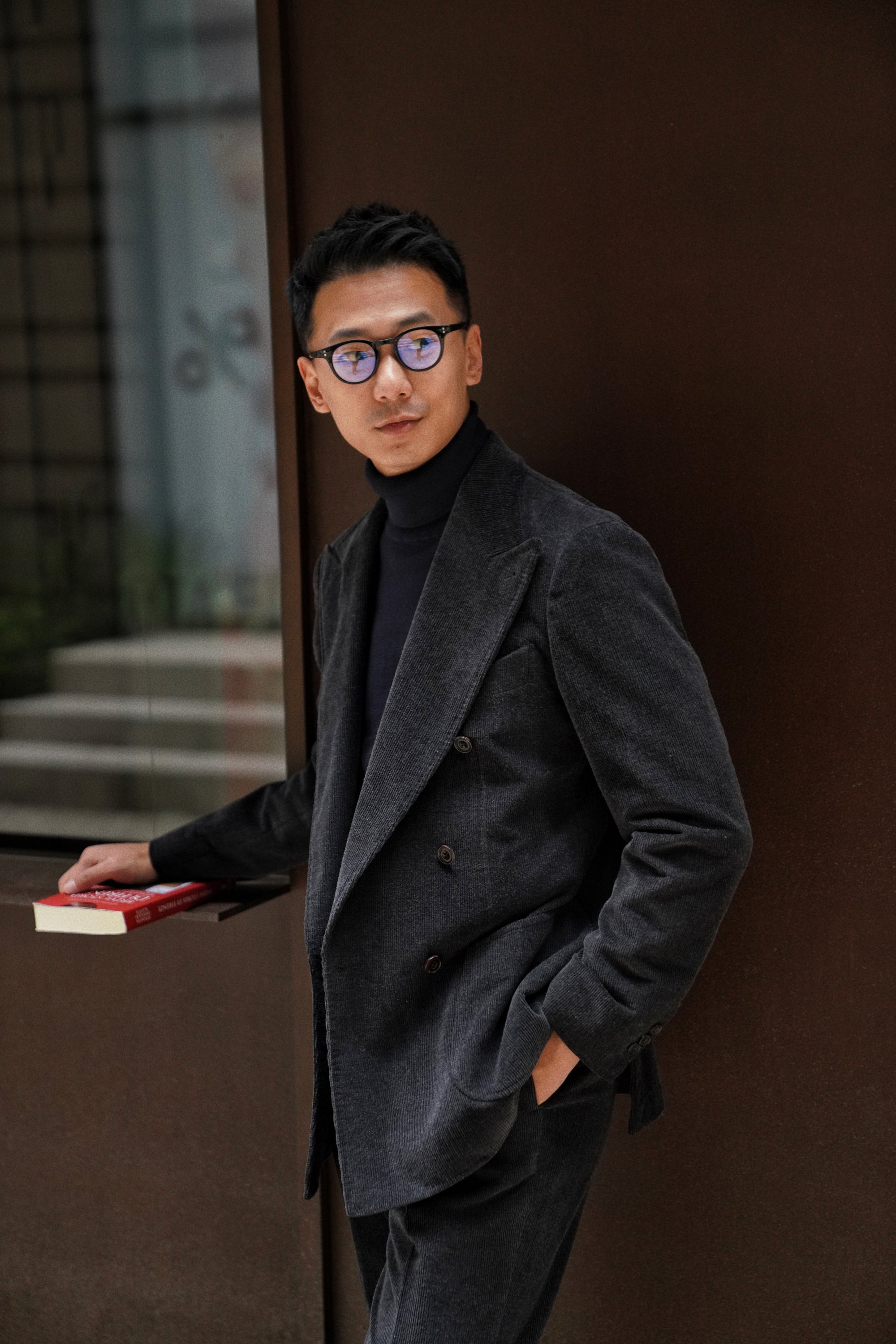 MTO Charcoal Corduroy Suit #60