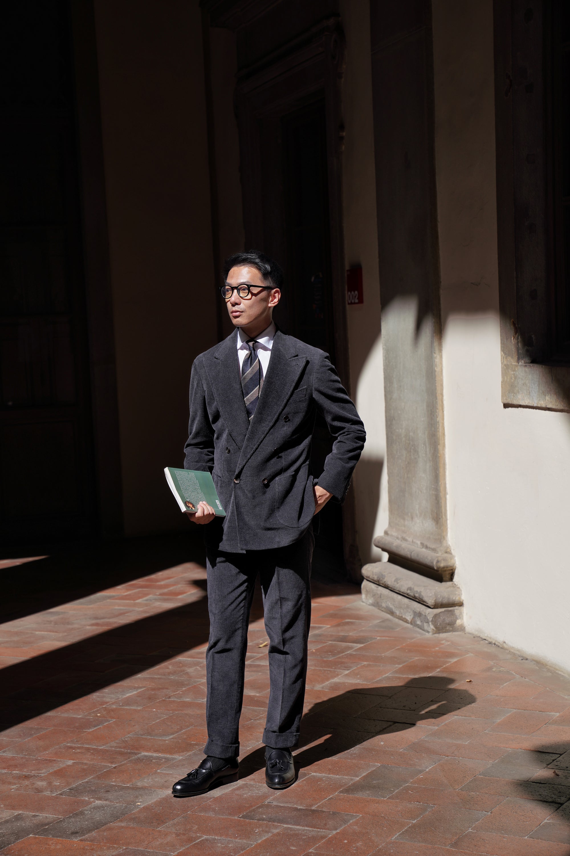 MTO Charcoal Corduroy Suit #60