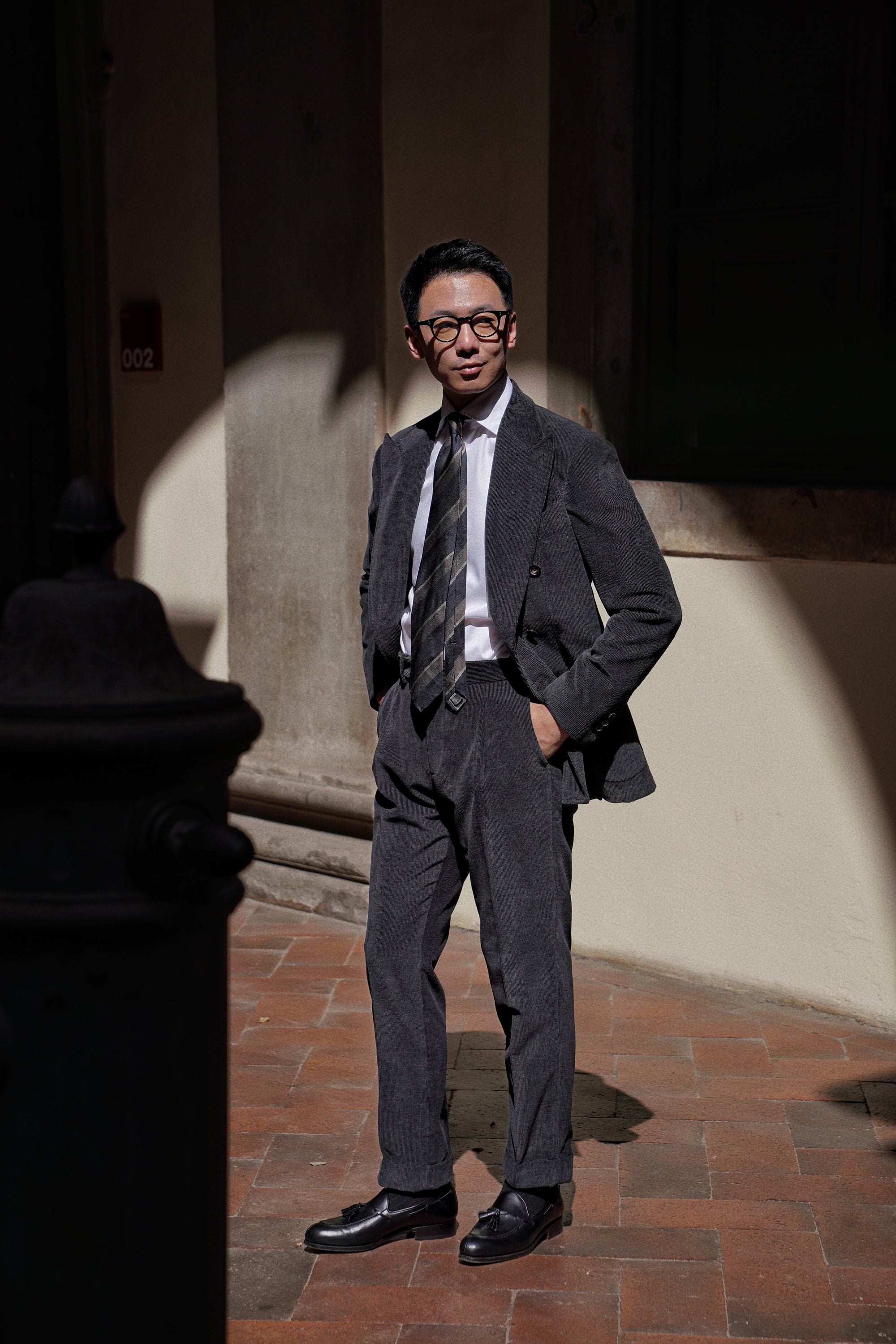 MTO Charcoal Corduroy Suit #60