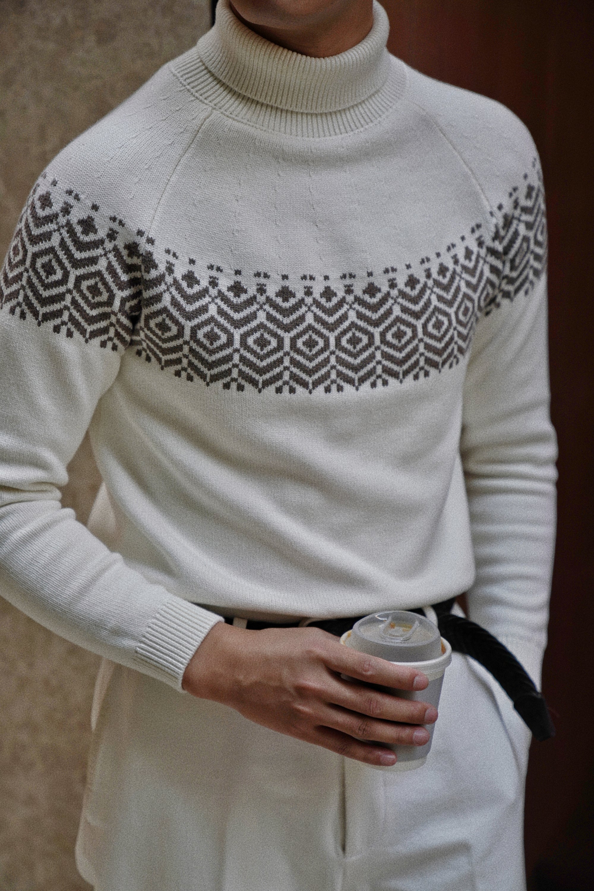 Fair Isle Roll Neck Jumper