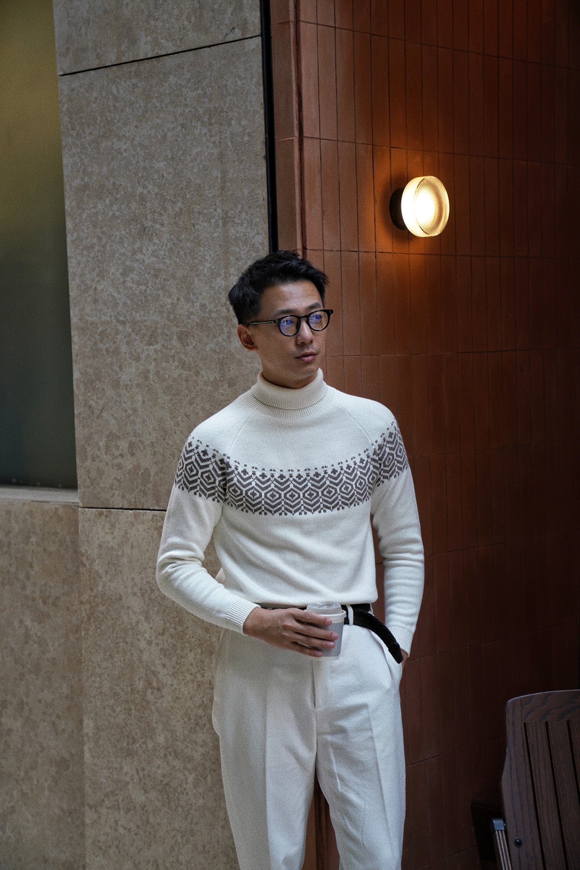Fair Isle Roll Neck Jumper