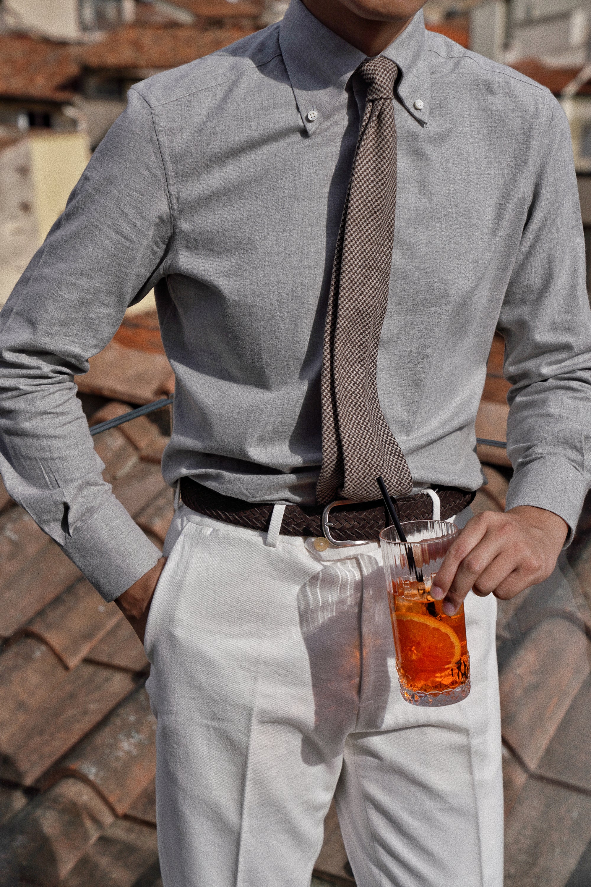 MTO Light Grey Flannel Shirt