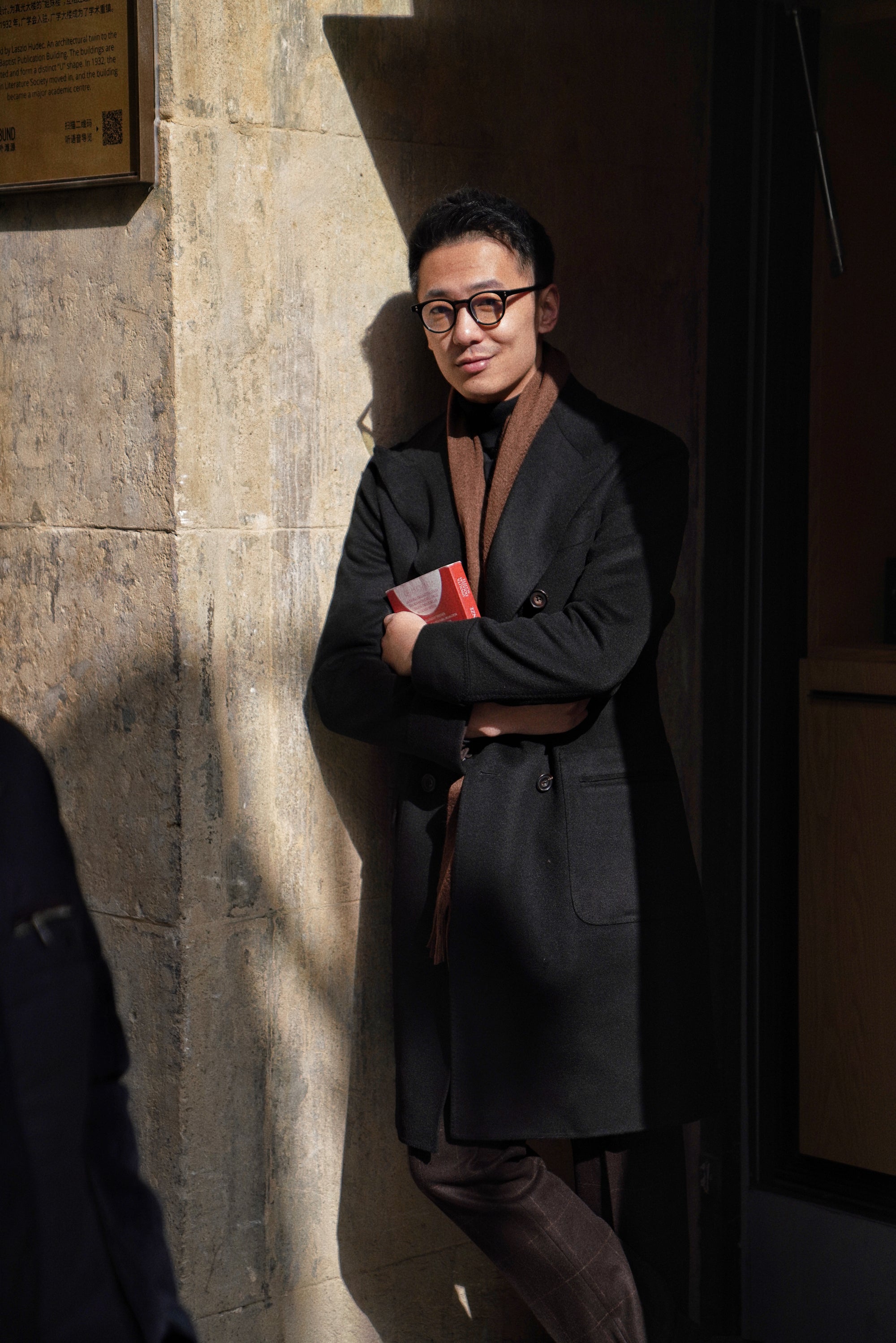 Black Wool Polo Coat