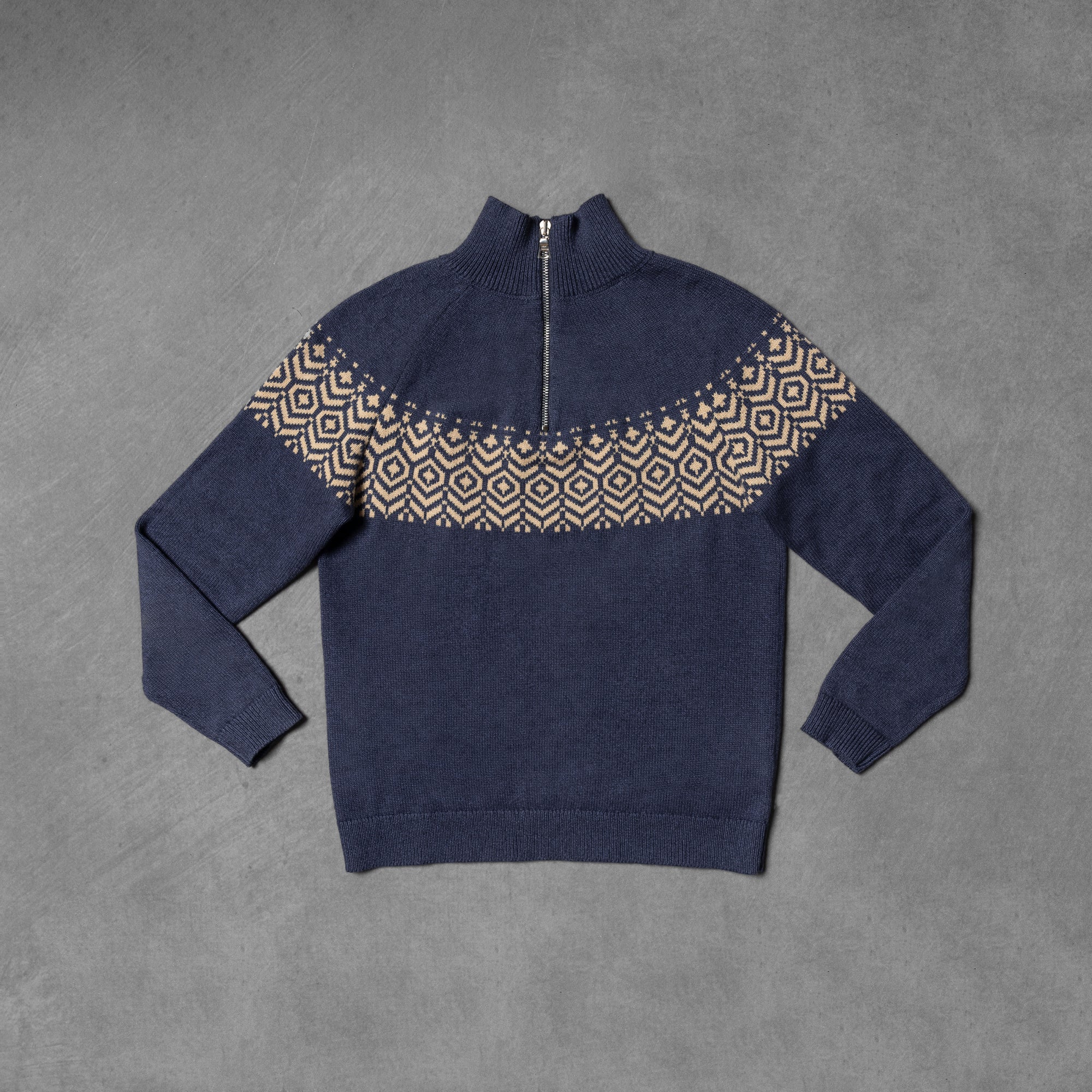 Fair Isle Half Zip Jumper