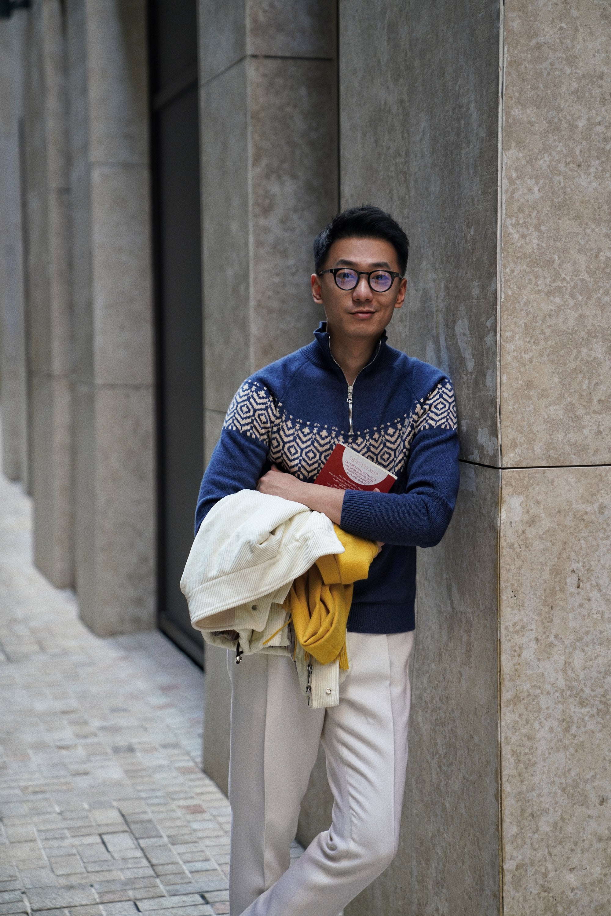Fair Isle Half Zip Jumper
