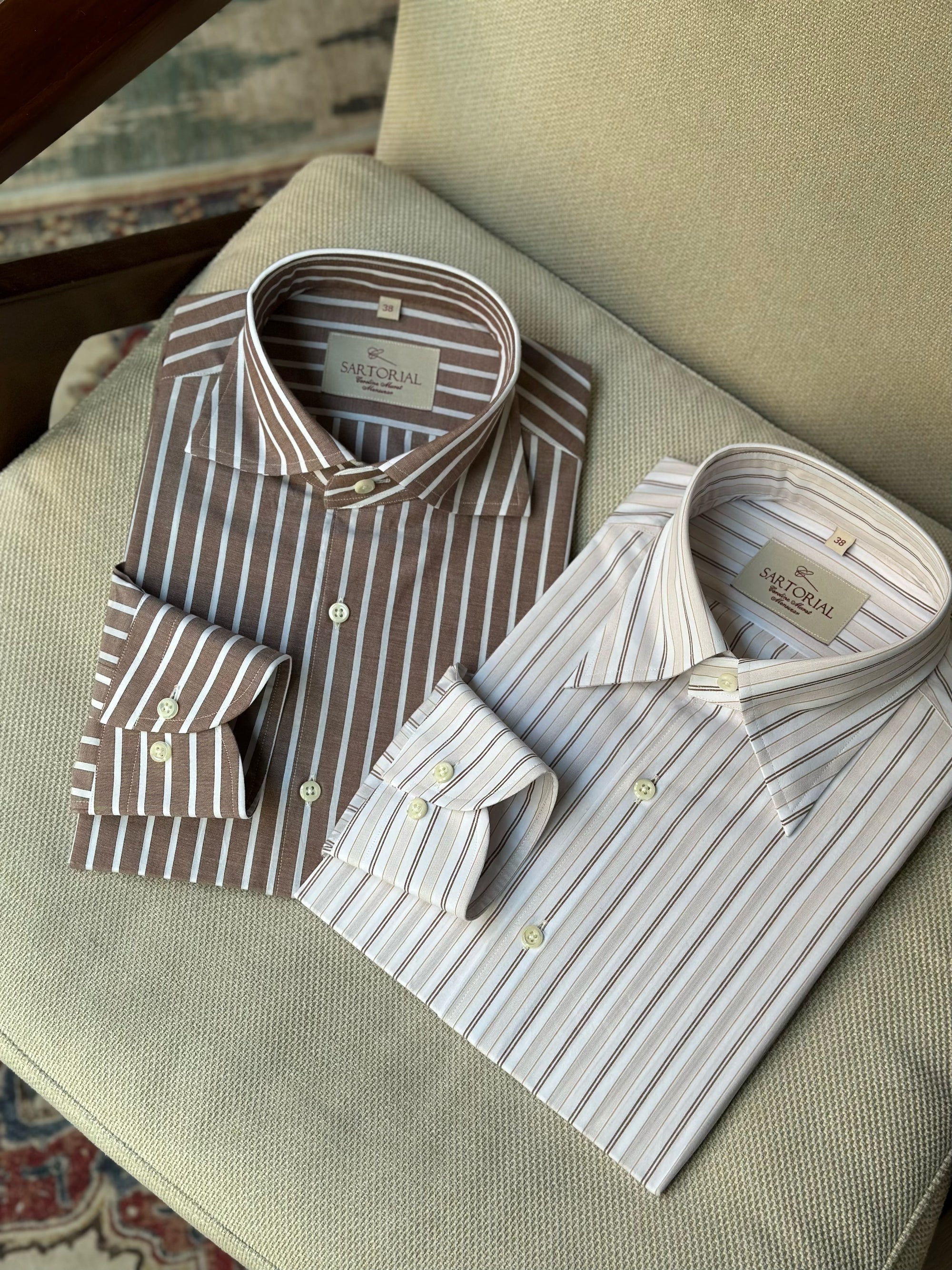 MTO Retro Stripe Cotton Shirt