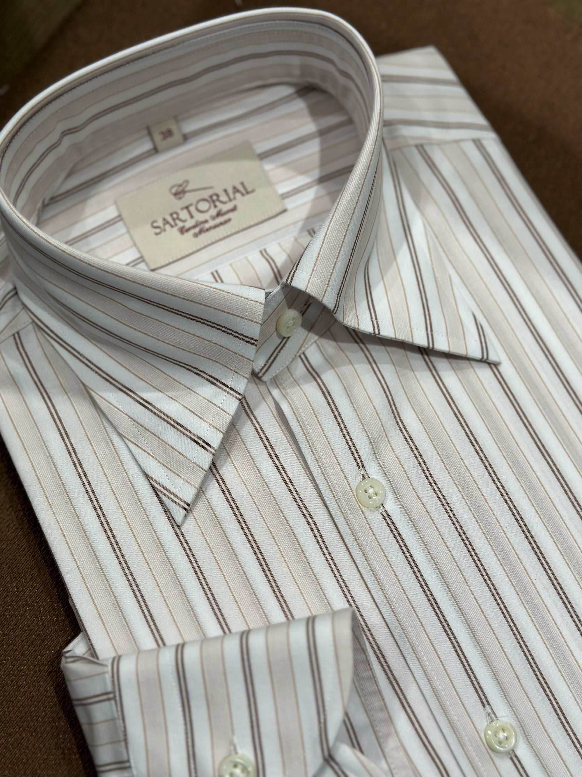 MTO Retro Stripe Cotton Shirt