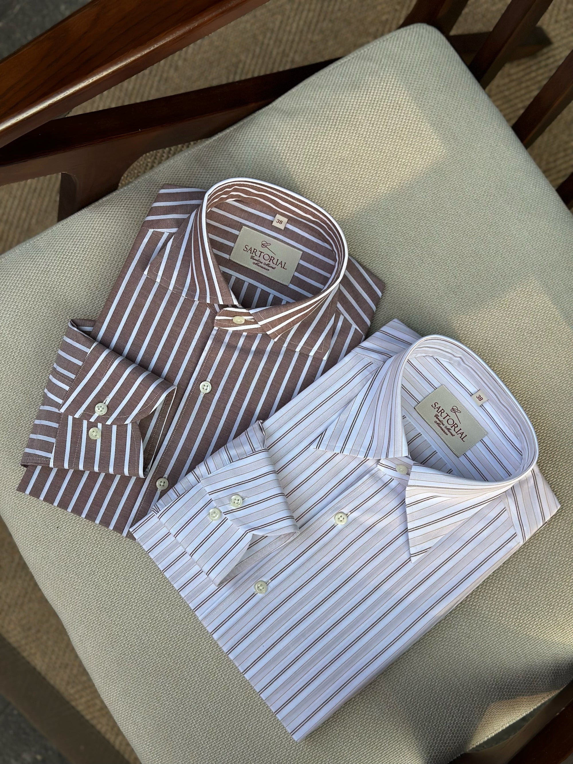 MTO Retro Stripe Cotton Shirt