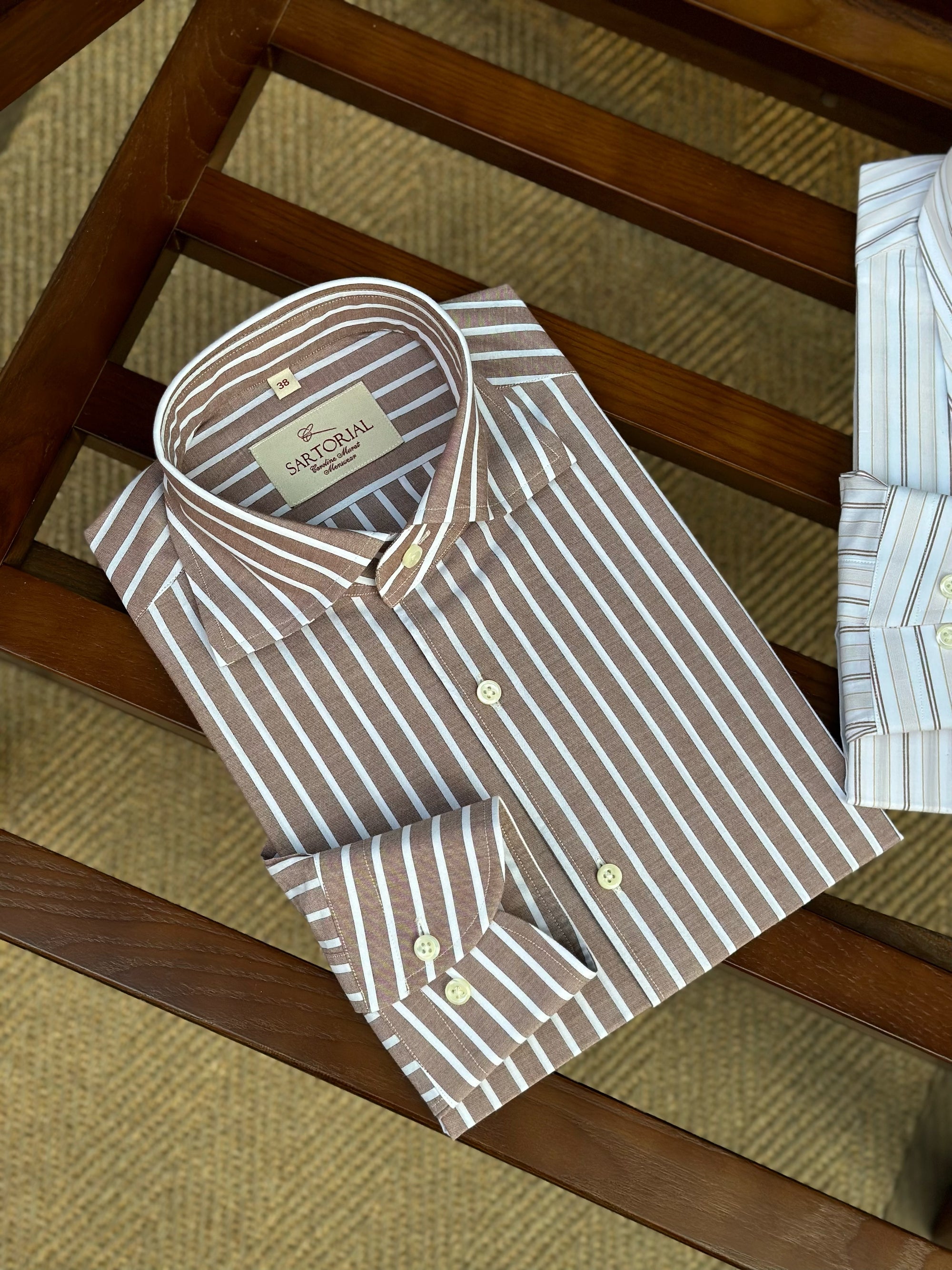 MTO Retro Stripe Cotton Shirt