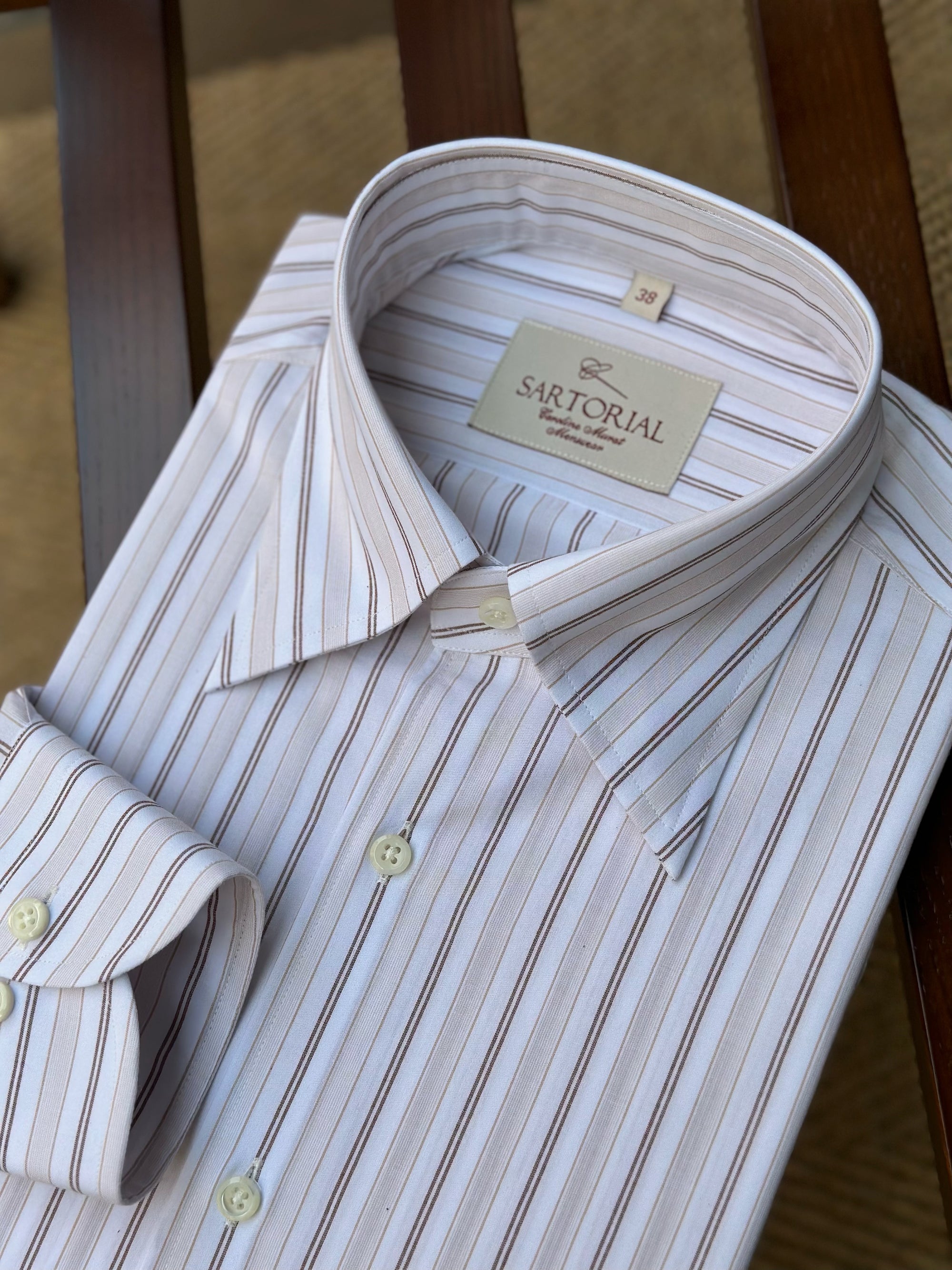 MTO Retro Stripe Cotton Shirt