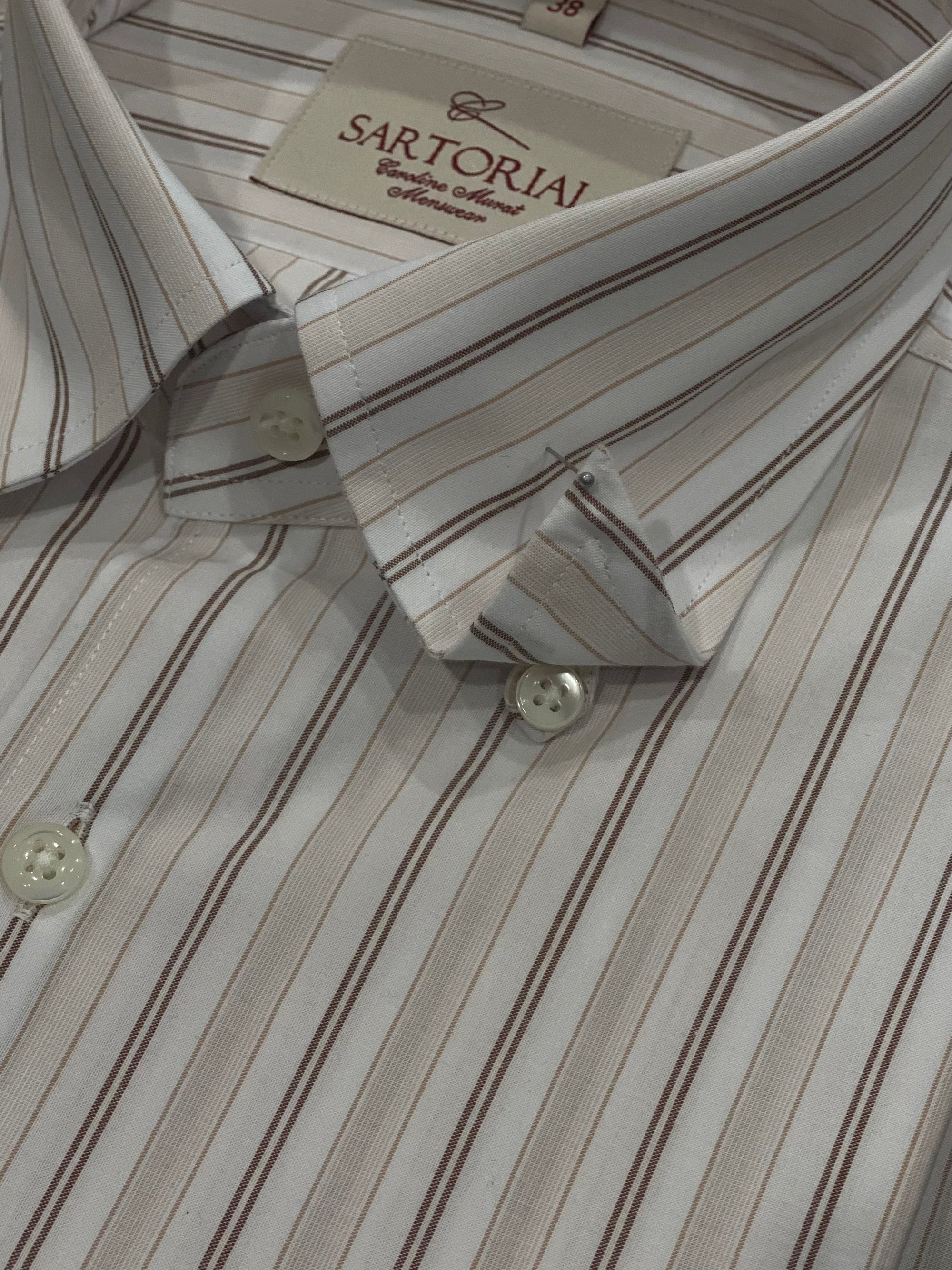MTO Retro Stripe Cotton Shirt