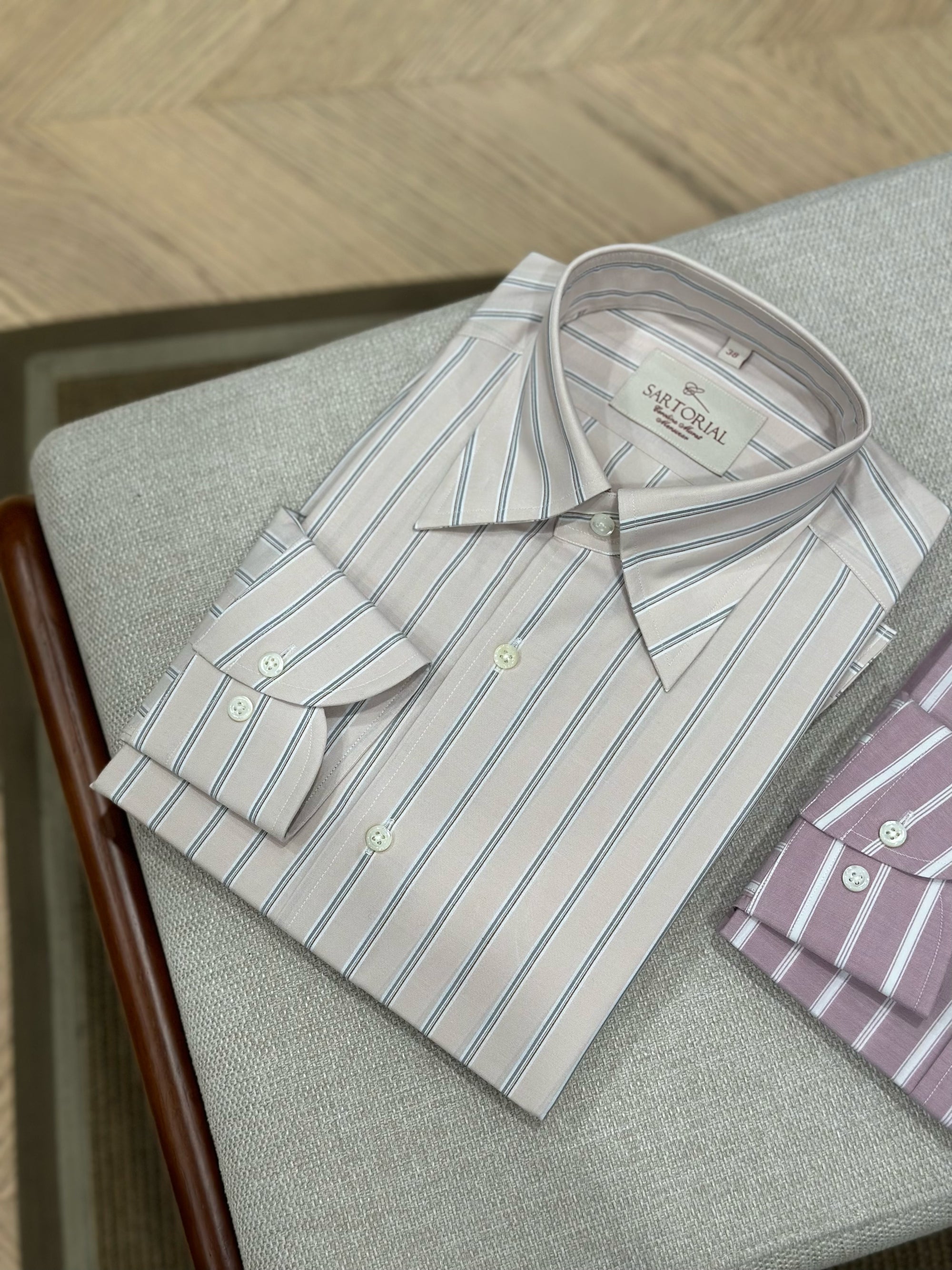 MTO Stripe Cotton Shirt
