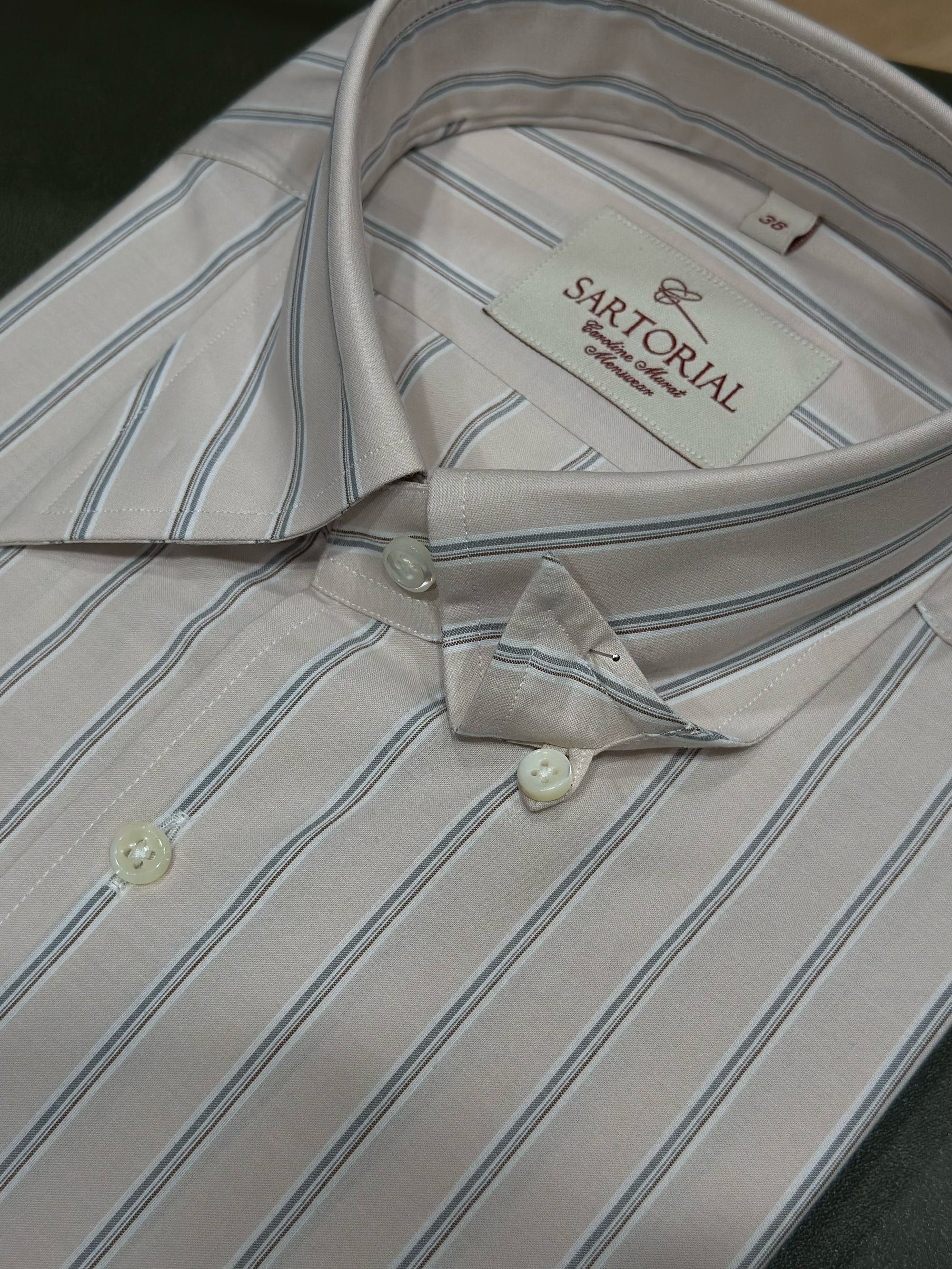 MTO Stripe Cotton Shirt
