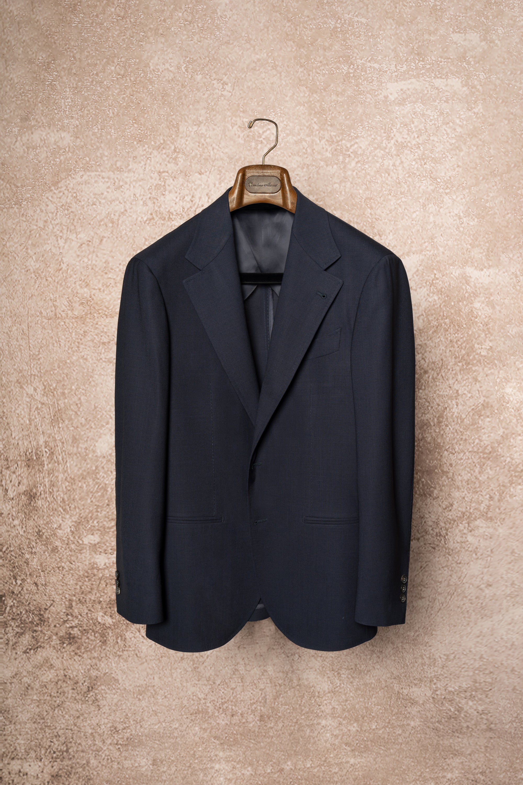 Navy High Twist Suit #148