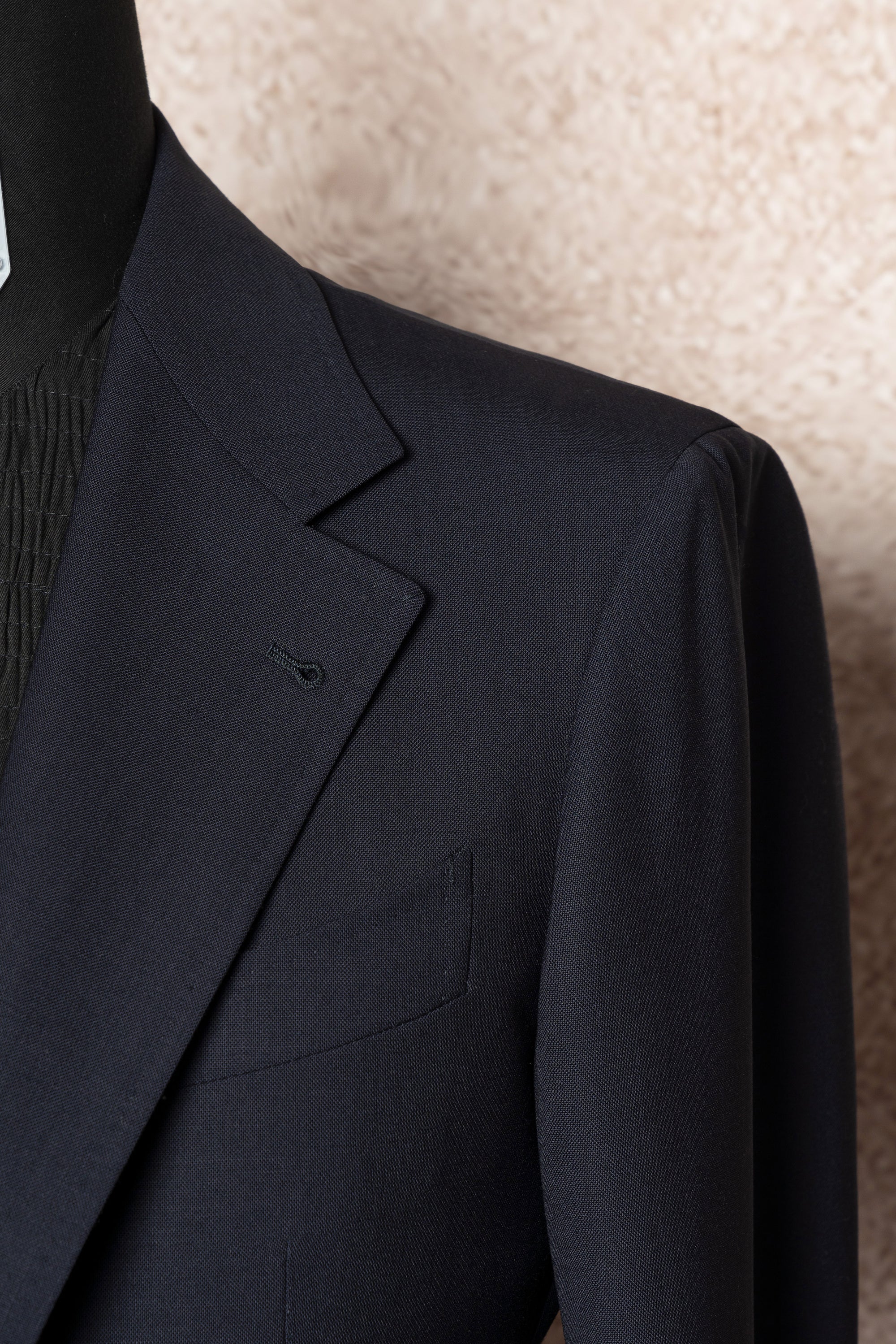 Navy High Twist Suit #148