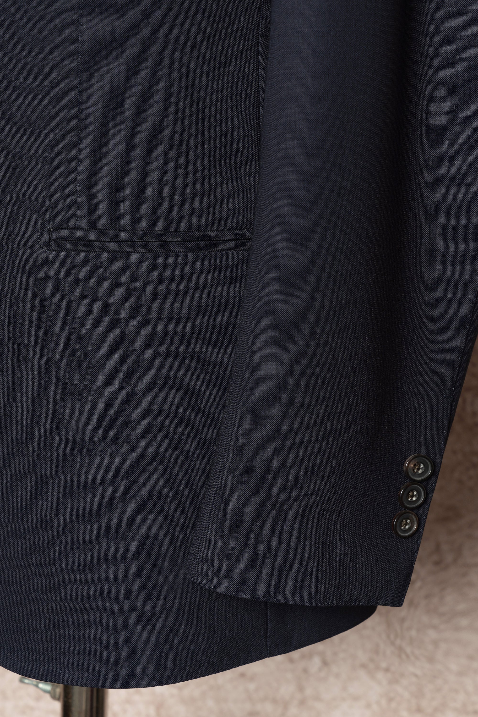 Navy High Twist Suit #148