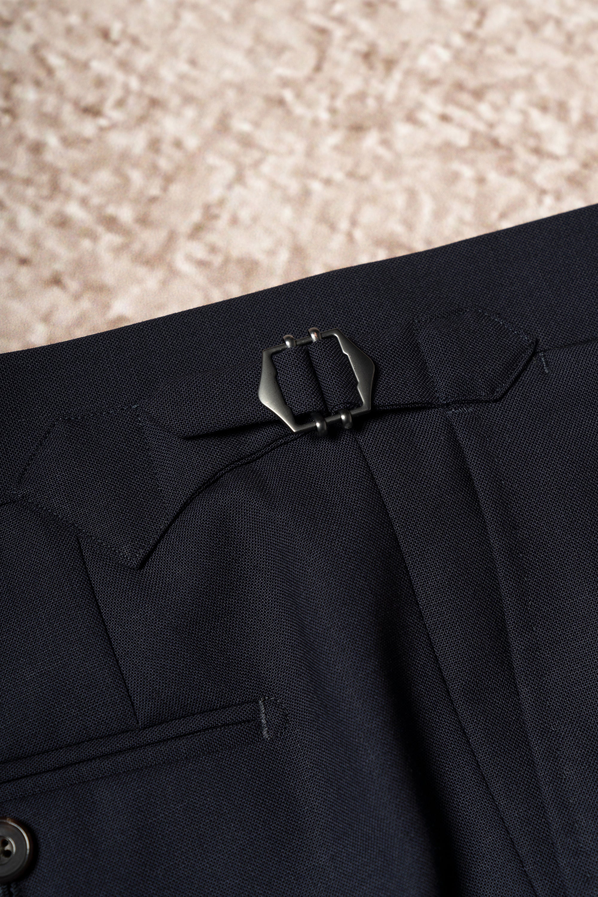 Navy High Twist Suit #148