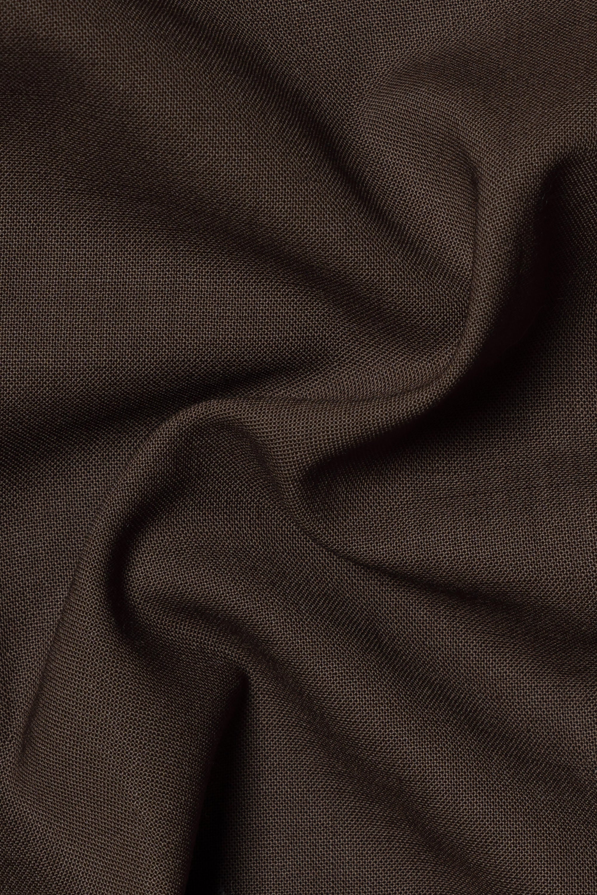 Chocolate High Twist Wool Trousers #146