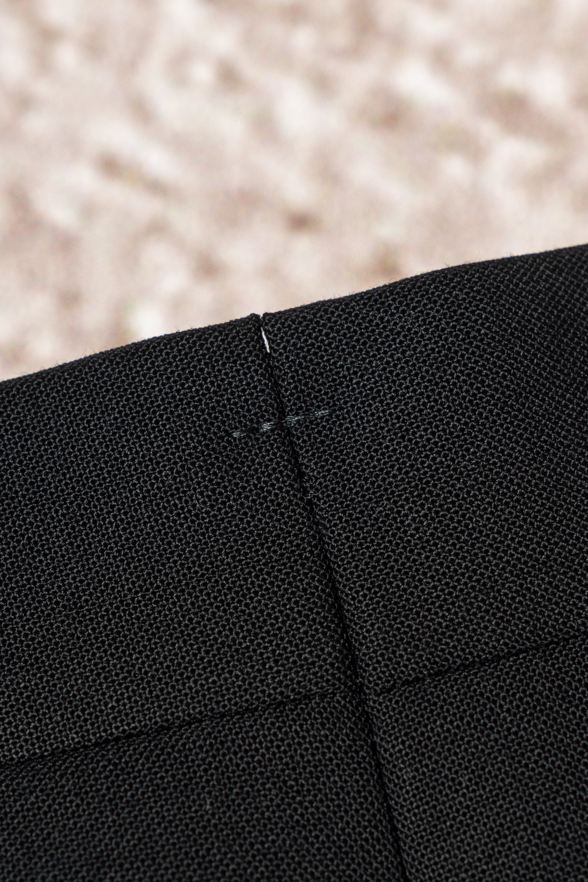 Black High Twist Wool Suit #144