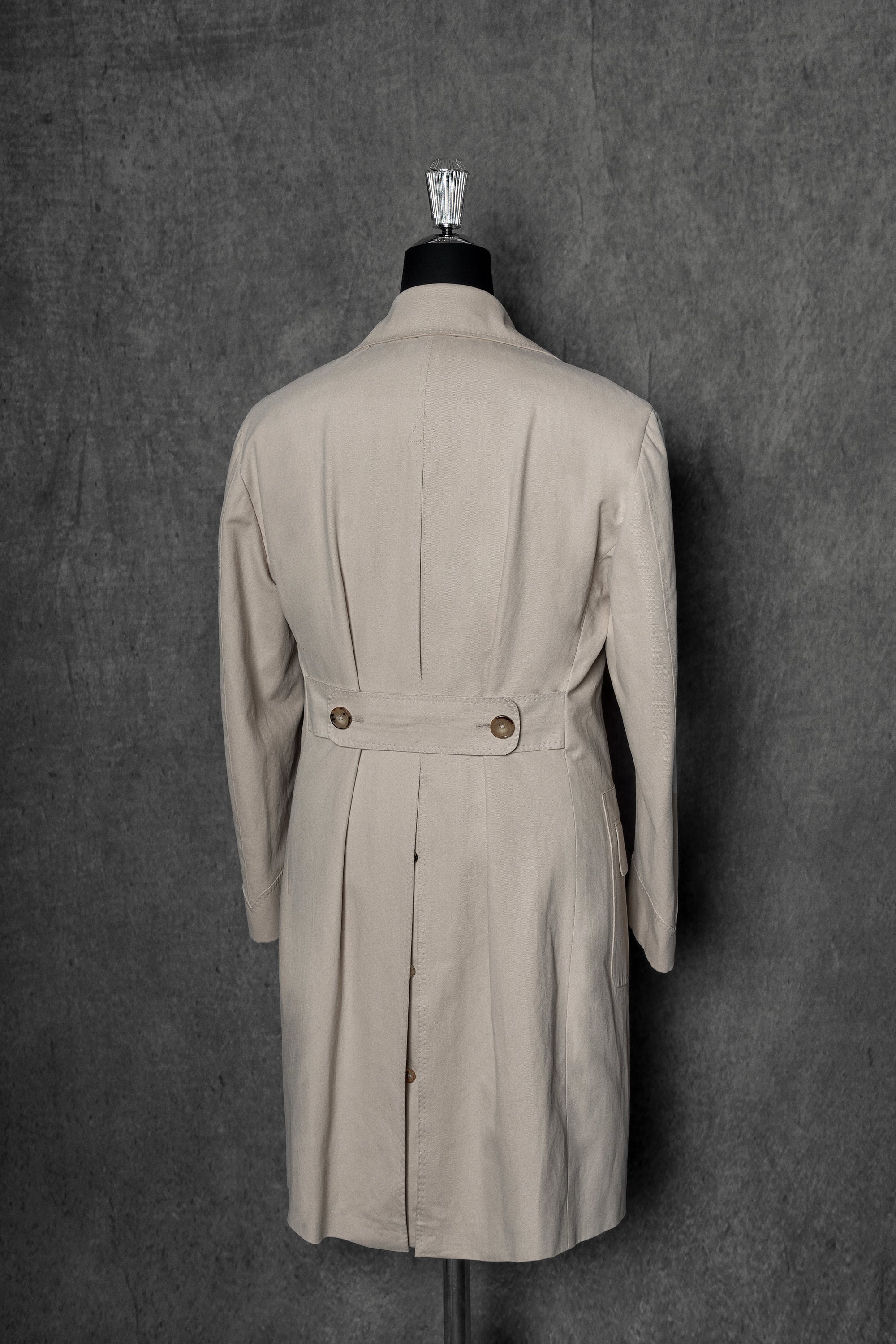 Stone Cotton Raincoat