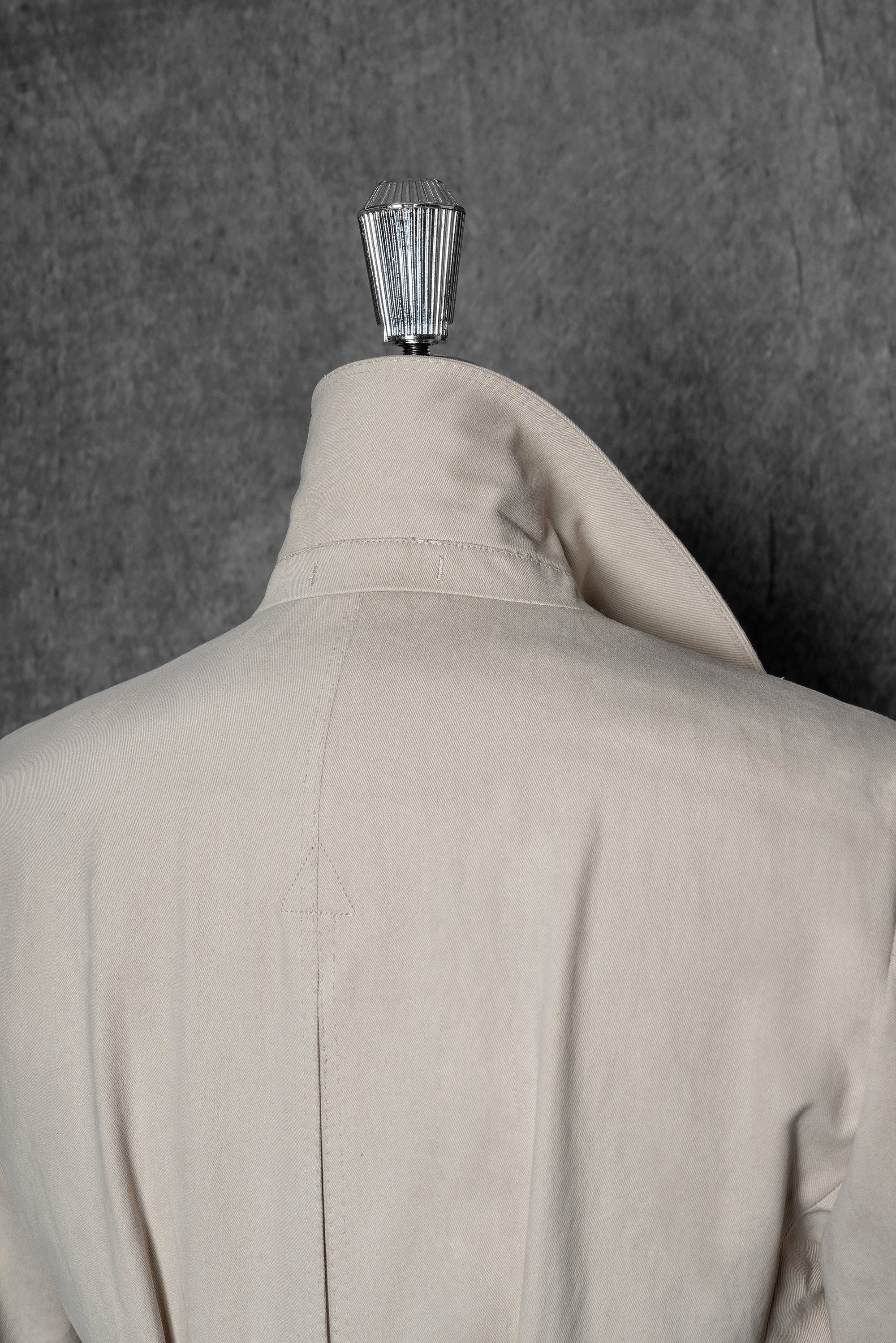 Stone Cotton Raincoat