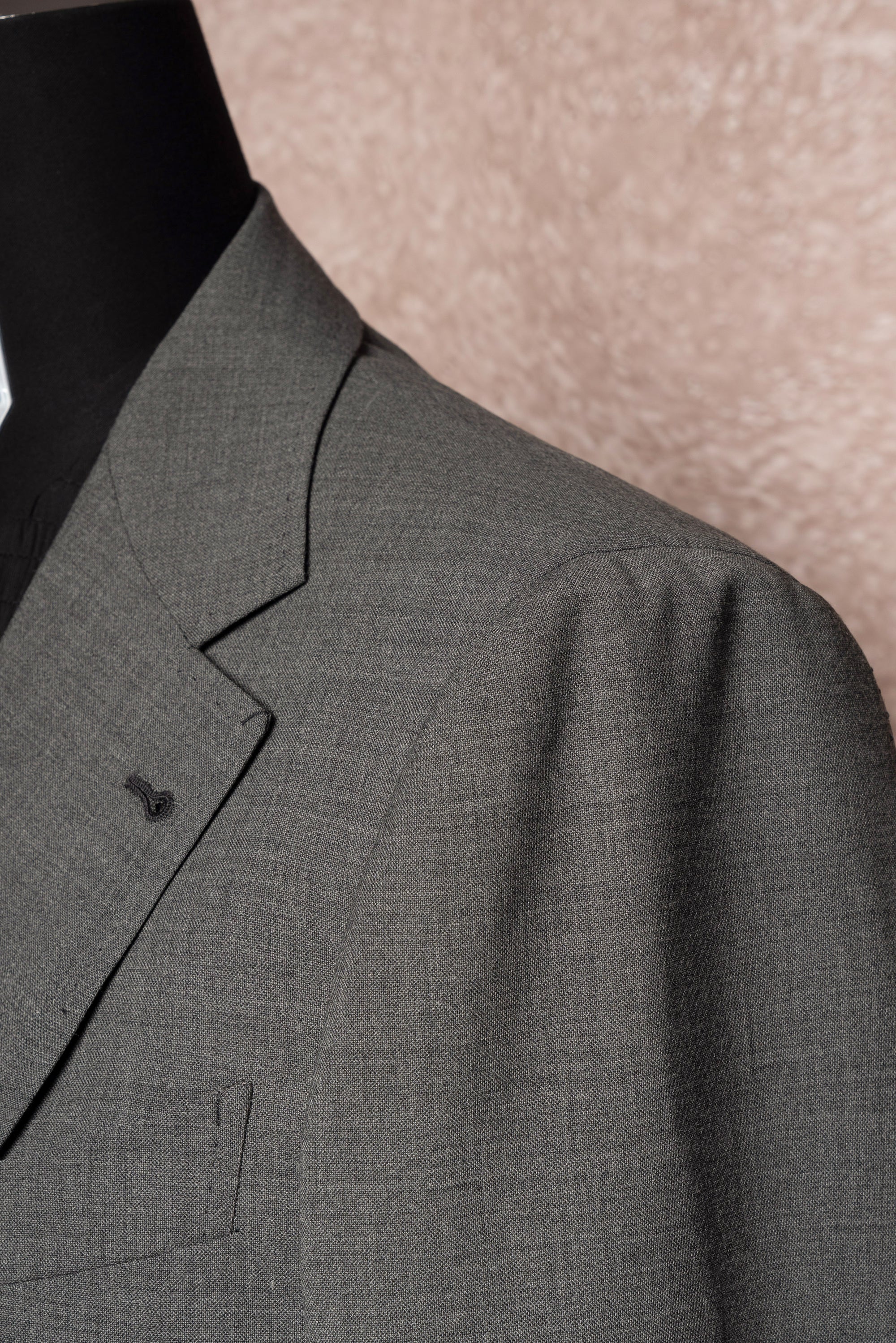 Mid Grey High Twist Wool Suit #114