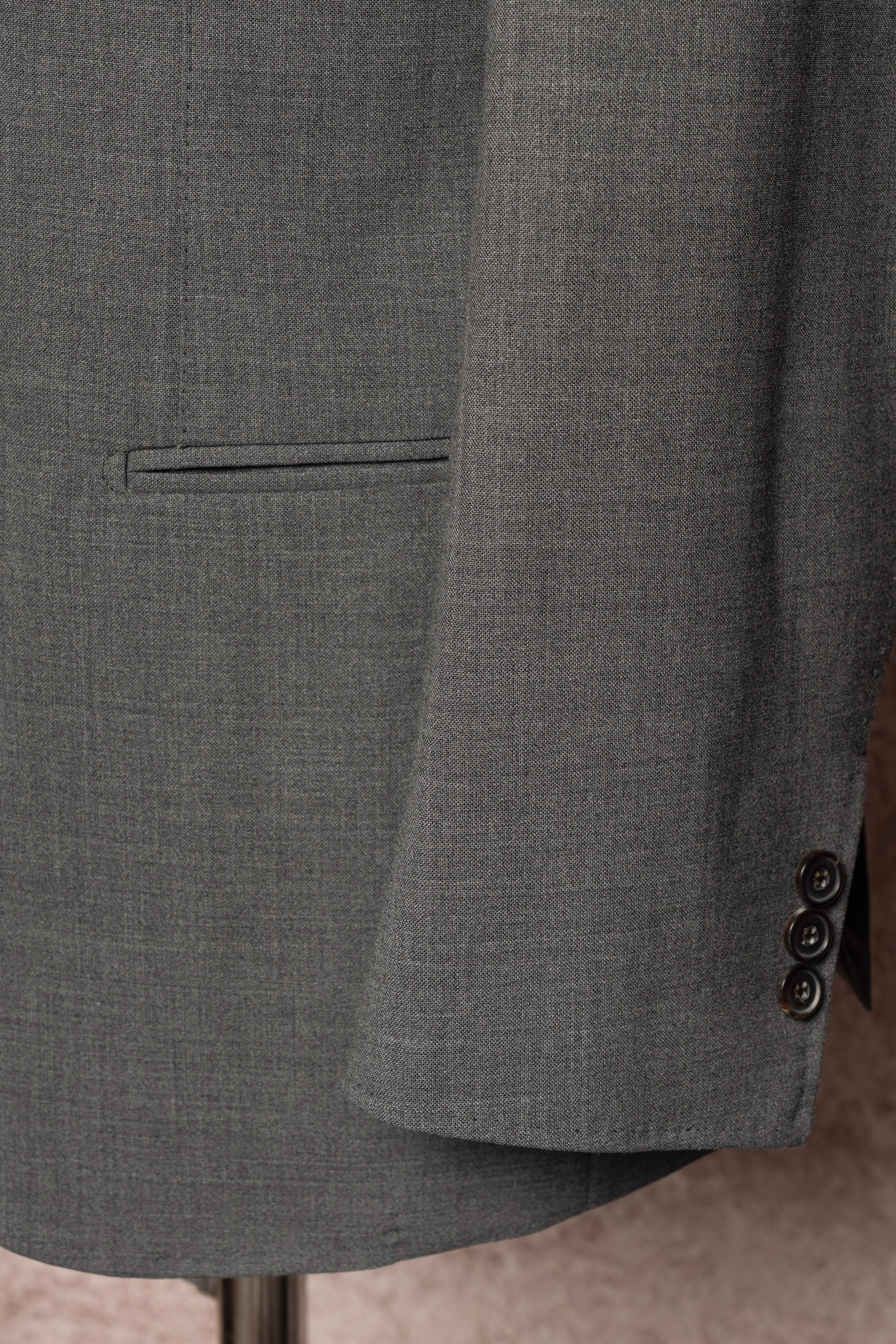 Mid Grey High Twist Wool Suit #114