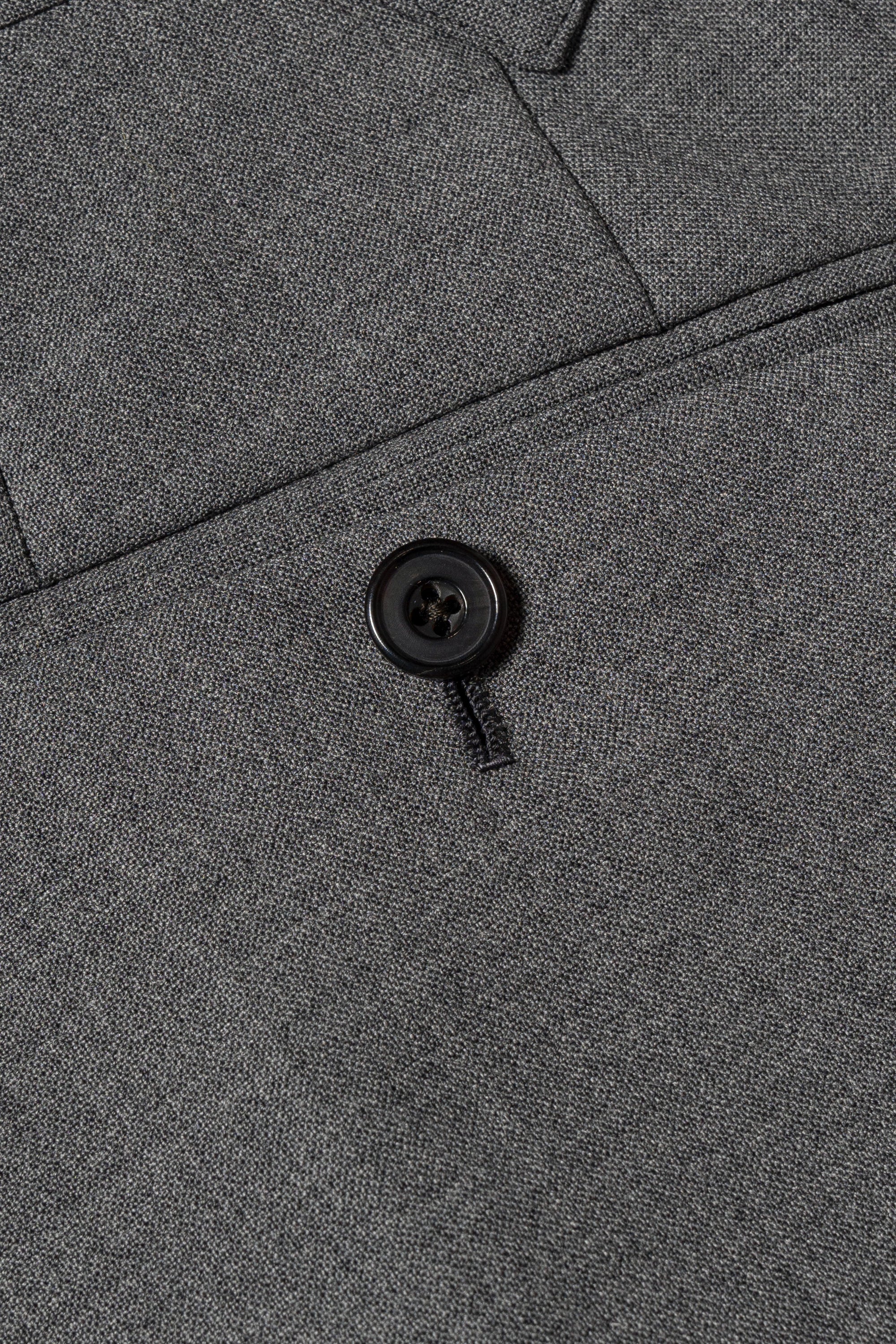 Mid Grey High Twist Wool Trousers #114
